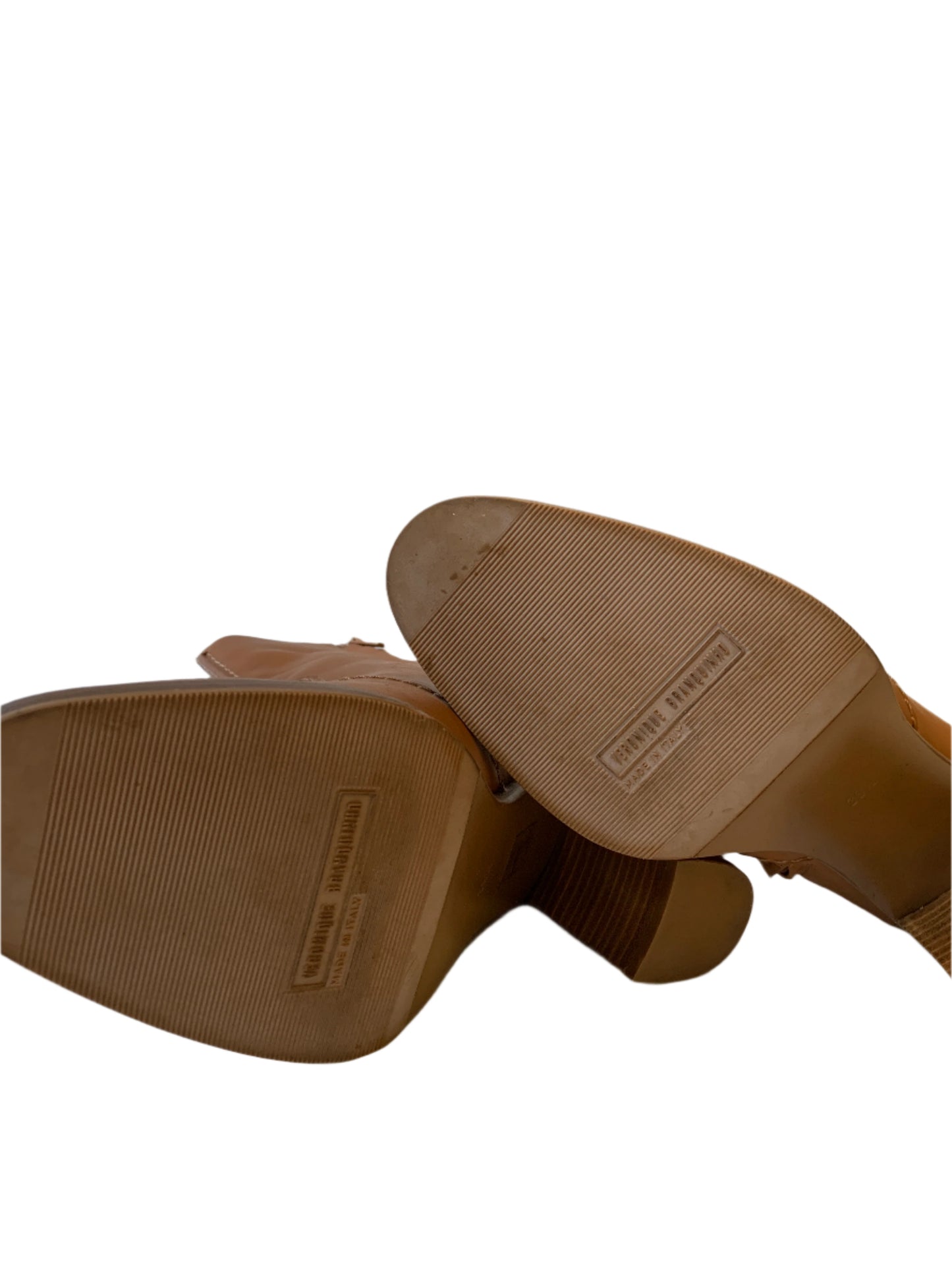 Veronique Branquinho Tan Leather Ankle Boots 39.5