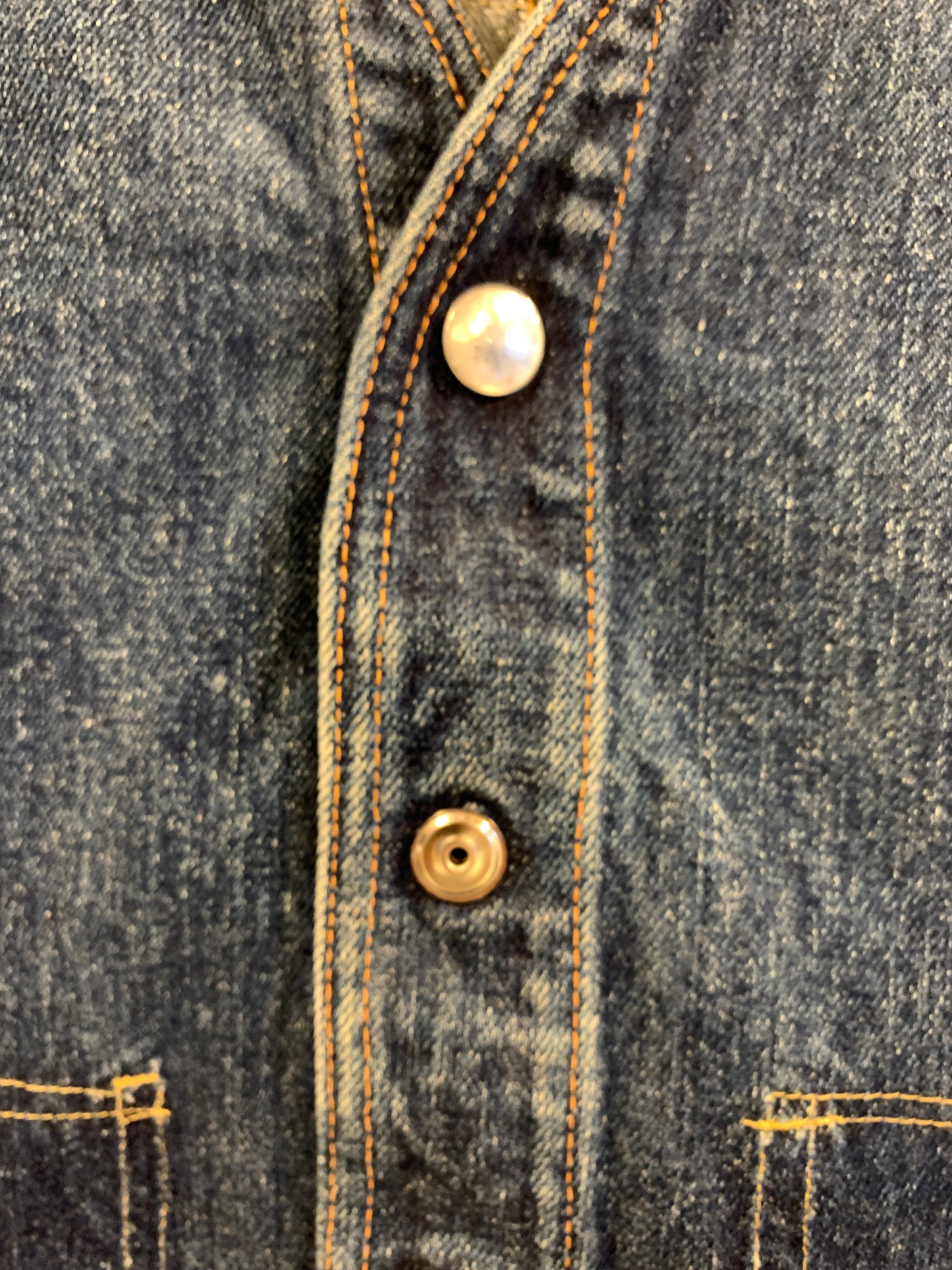Vintage 1980s Denim Gilet Goldie Designed by Katharine Hamnett. RARE