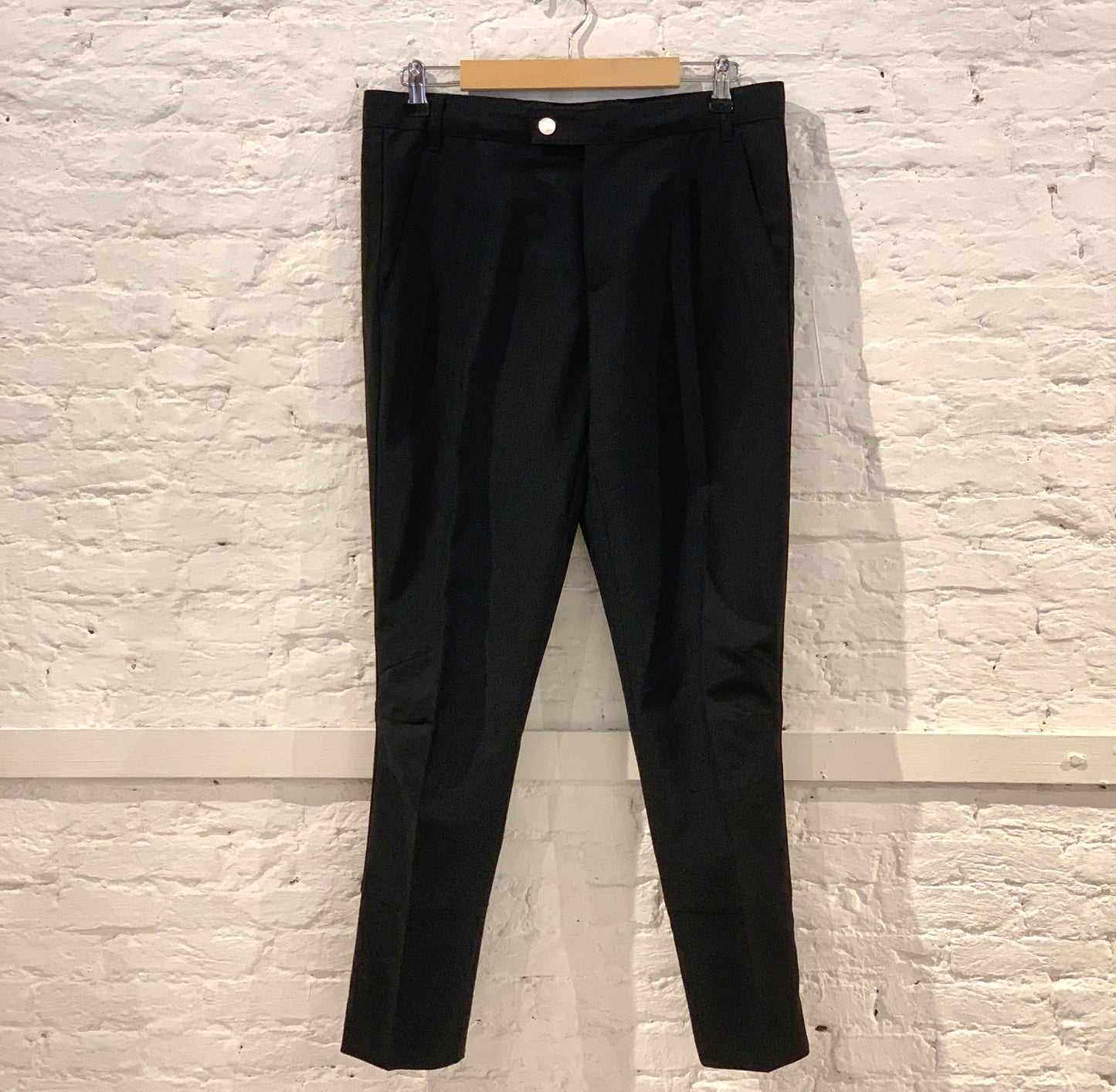 Rare Vintage Raf Simons Wool Tuexedo Darted Knee Trousers