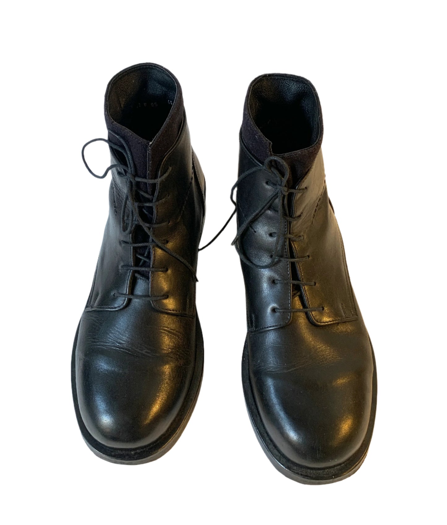 Vintage Dirk Schönberger Black Leather Military Style Boots