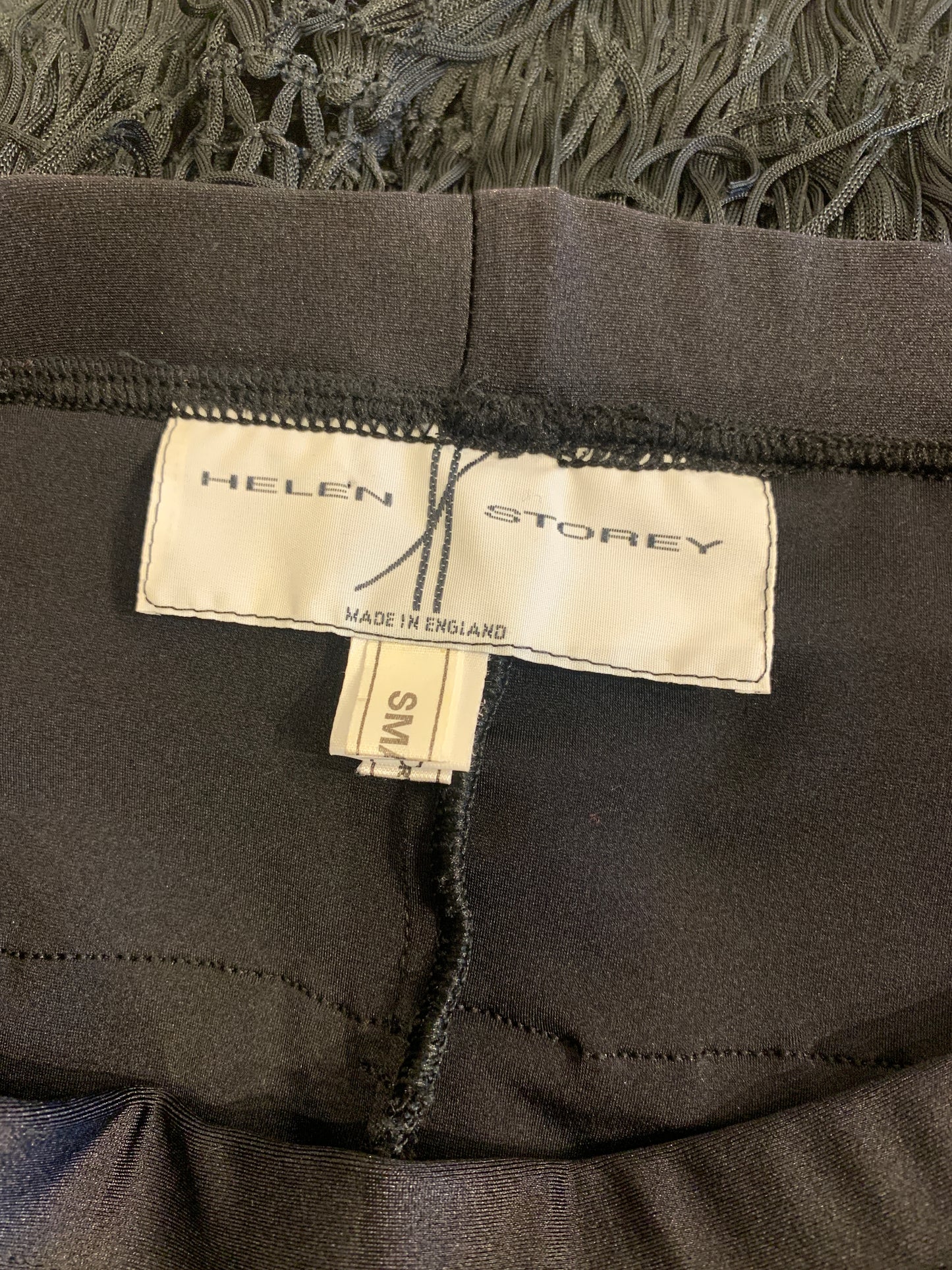 Vintage 1990s Helen Storey fringed mini tier skirt