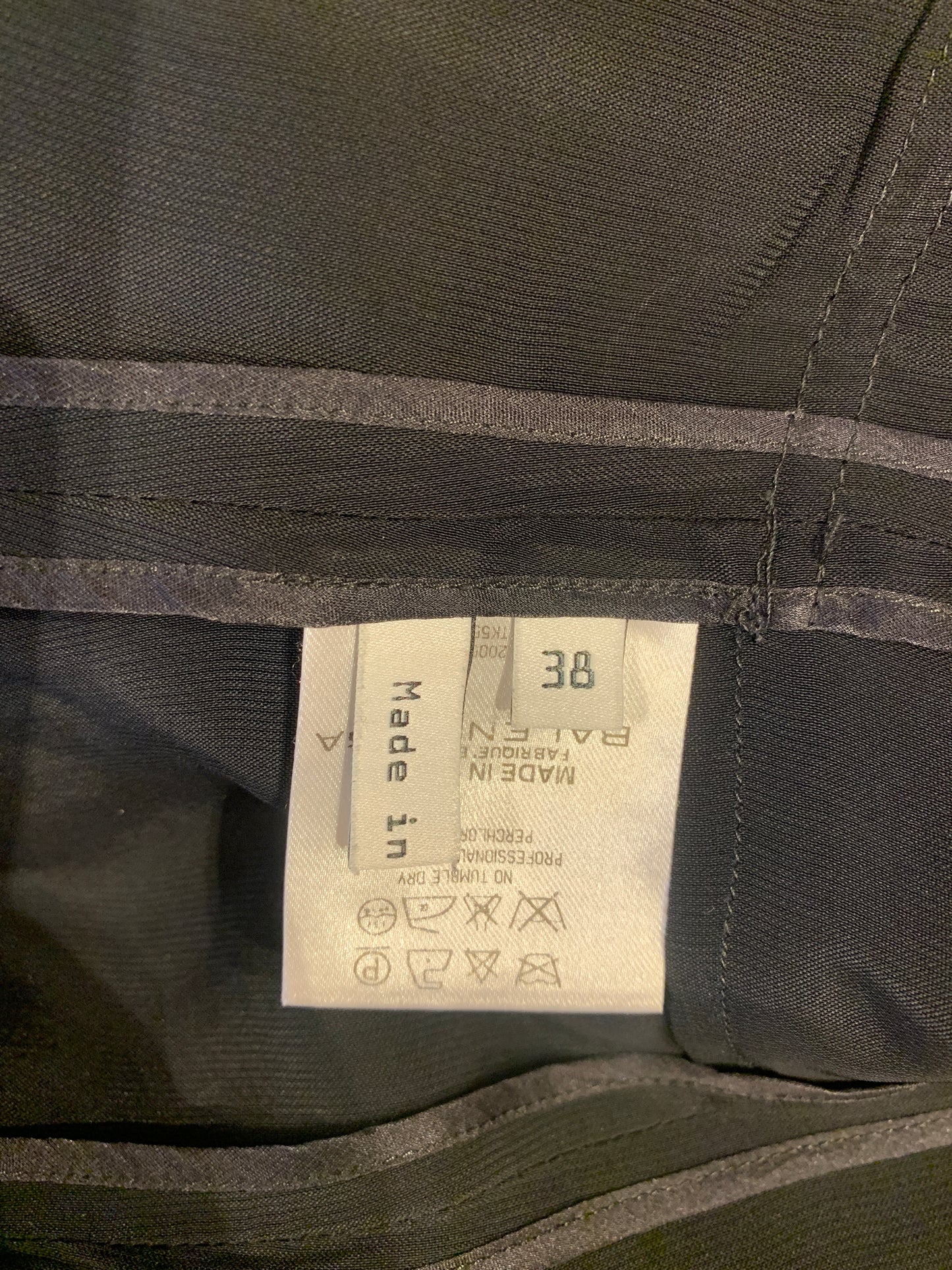 Balenciaga by Nicolas Ghesquière, S/S 2005 Black Viscose Military Semi Sheer Blazer