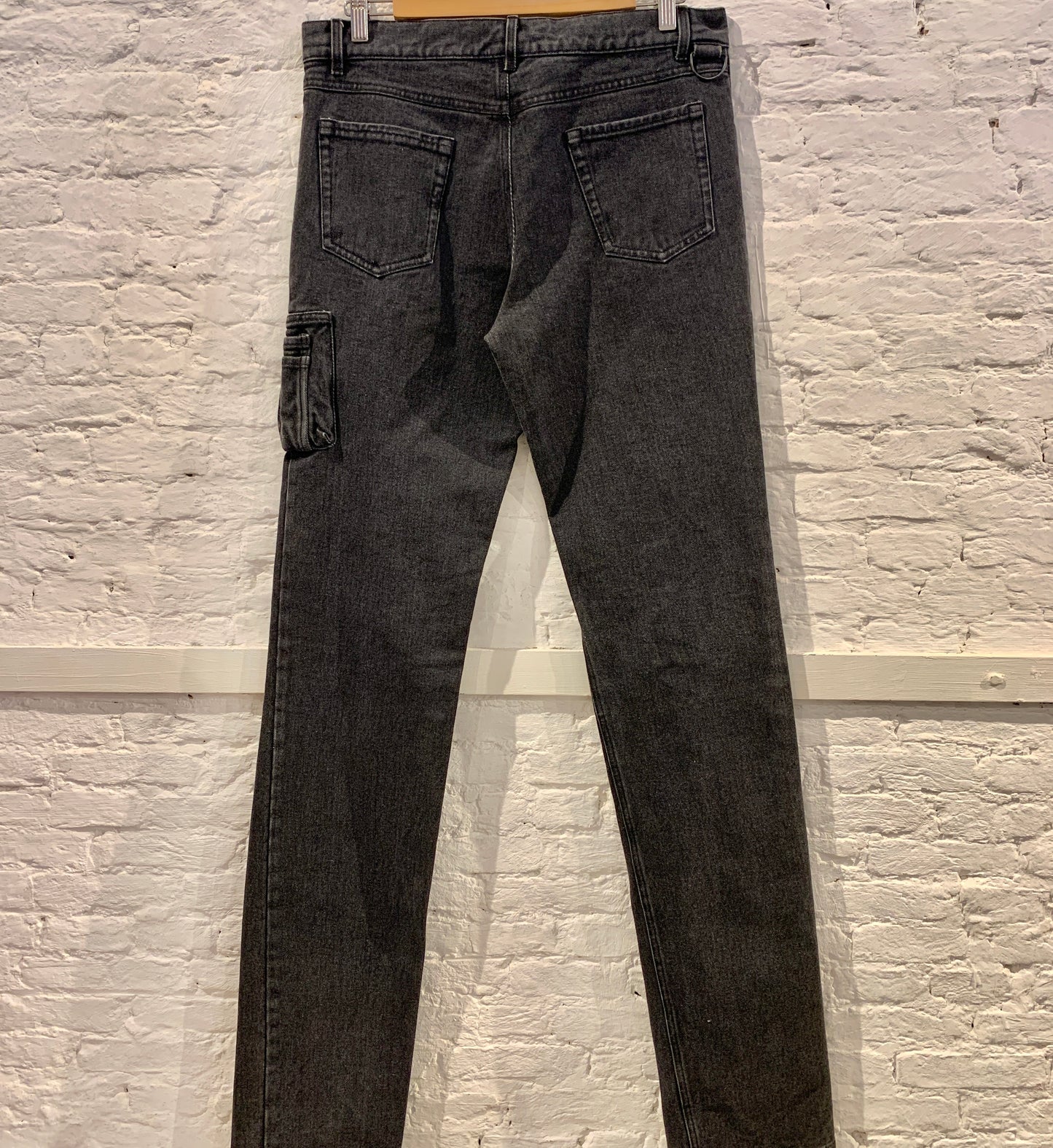 Raf Simons A/W 2004/05 Grey MA-1 Jeans with zip pocket