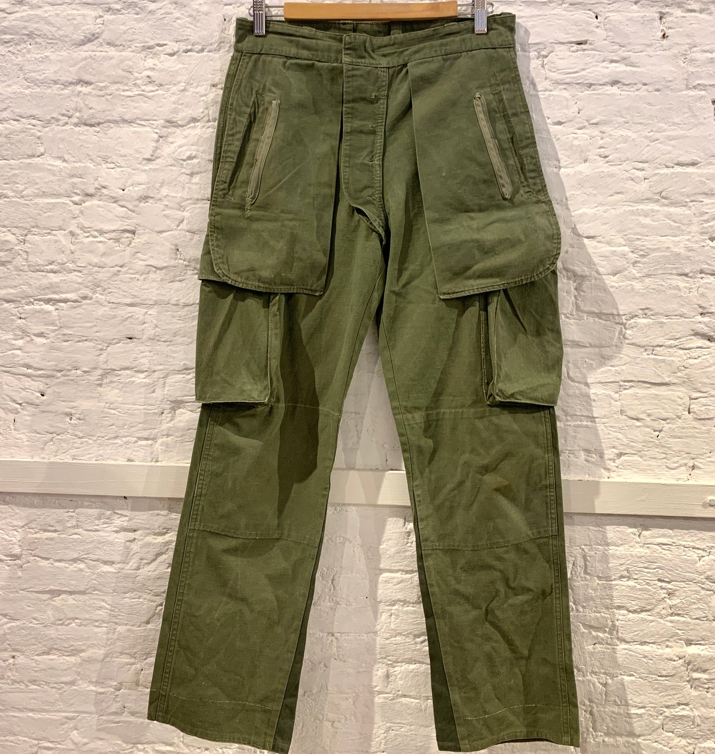Martin Margiela A/W98 Inside-Out Green Cotton Army trousers