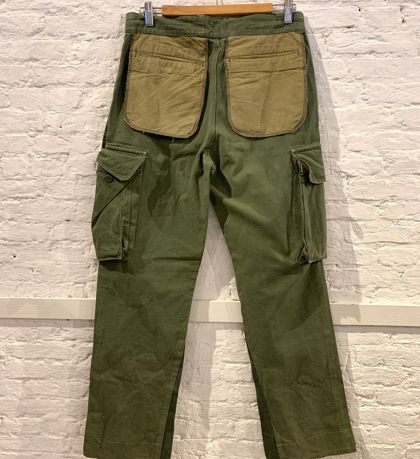 Martin Margiela A/W98 Inside-Out Green Cotton Army trousers