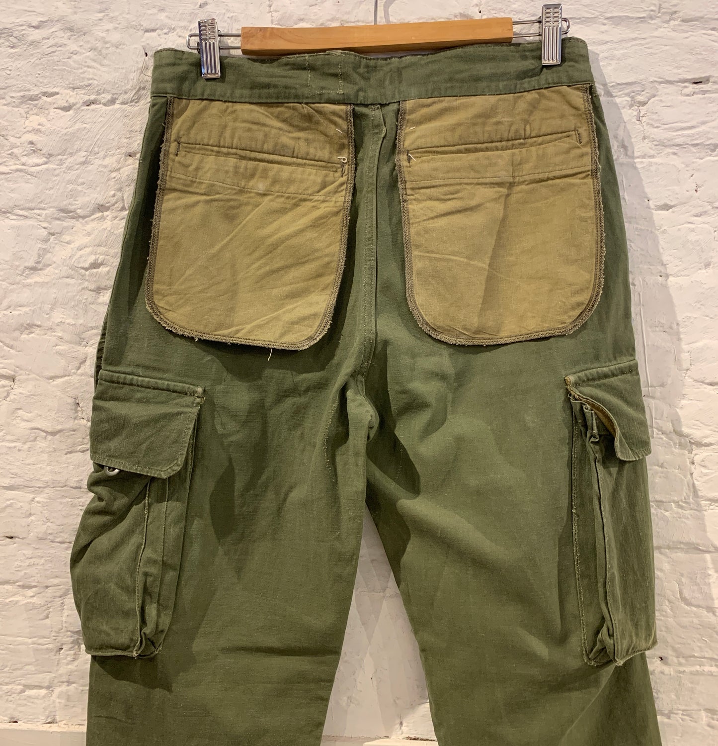 Martin Margiela A/W98 Inside-Out Green Cotton Army trousers