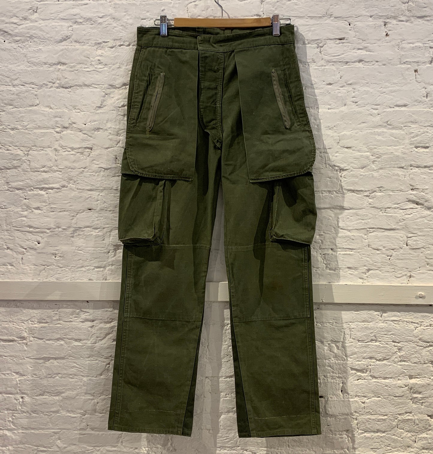 Martin Margiela A/W98 Inside-Out Green Cotton Army trousers