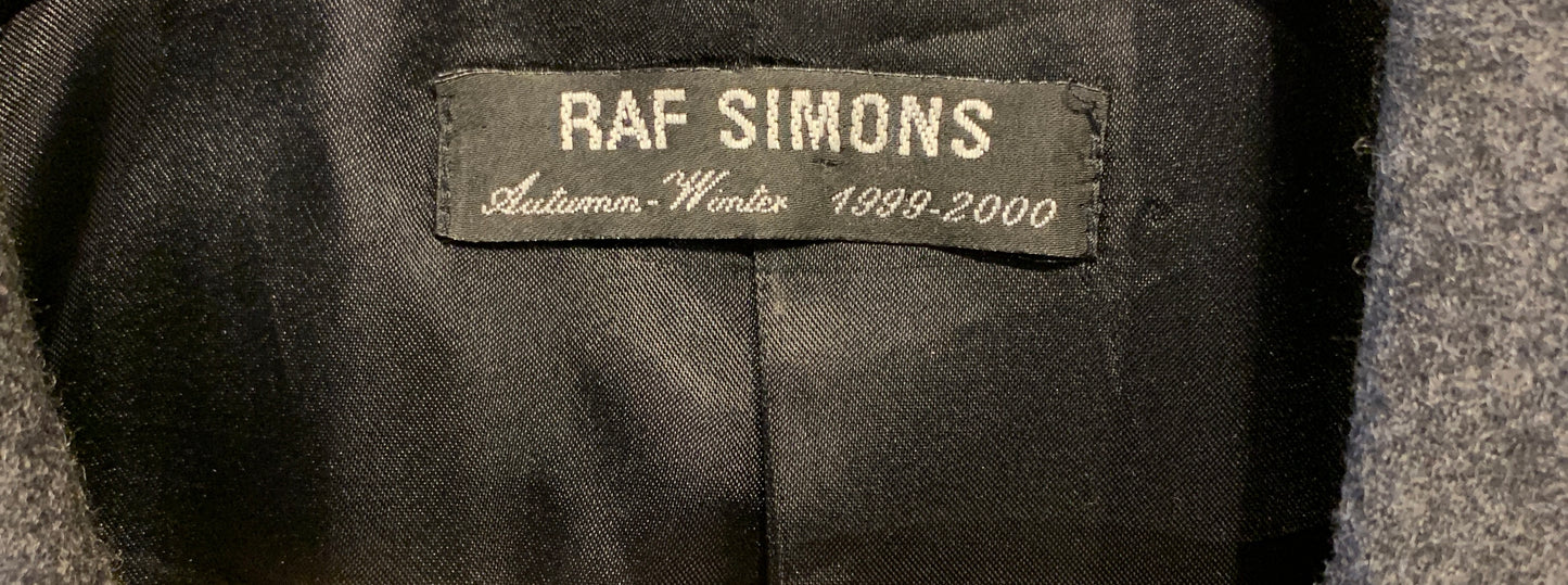 Raf Simons, A/W 1999/2000 Disorder-Incubation-Isolation Grey Wool Coat