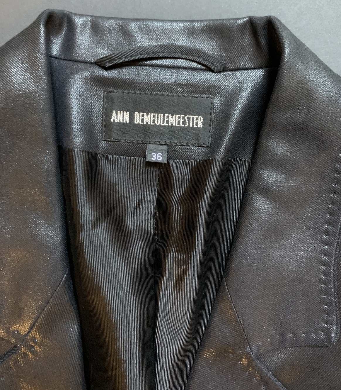 Ann Demeulemeester Black Single Breasted Jacket
