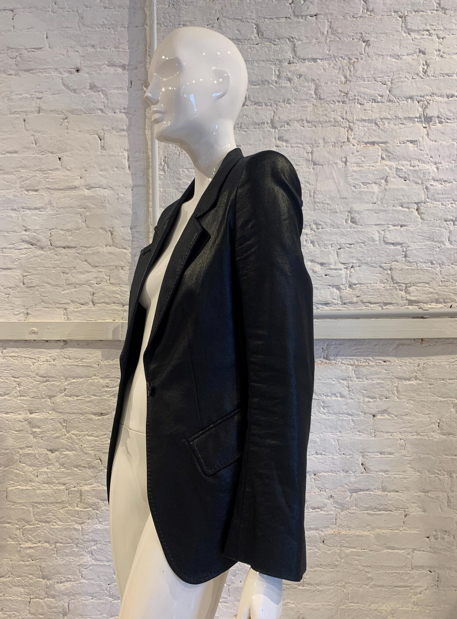 Ann Demeulemeester Black Single Breasted Jacket