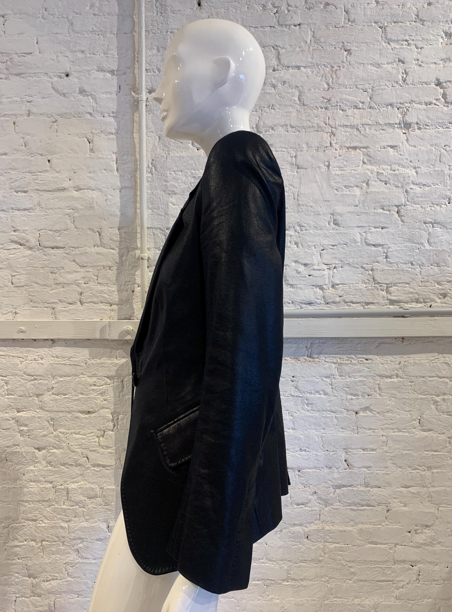 Ann Demeulemeester Black Single Breasted Jacket