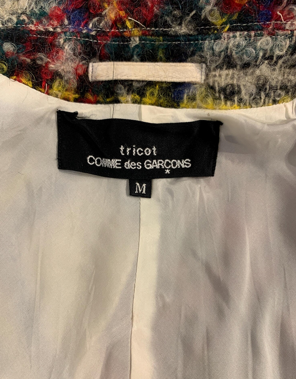 Tricot Tricot Comme des Garçons A/W 2002 Wool Plaid Double Breasted Sleeveless Jacket