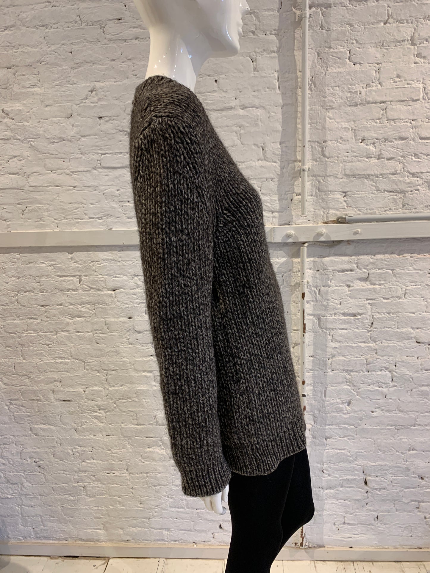 Rare Vintage Martin Margiela 90s Miss Deanna V-neck Heavy Knit Sweater. Antwerp 6