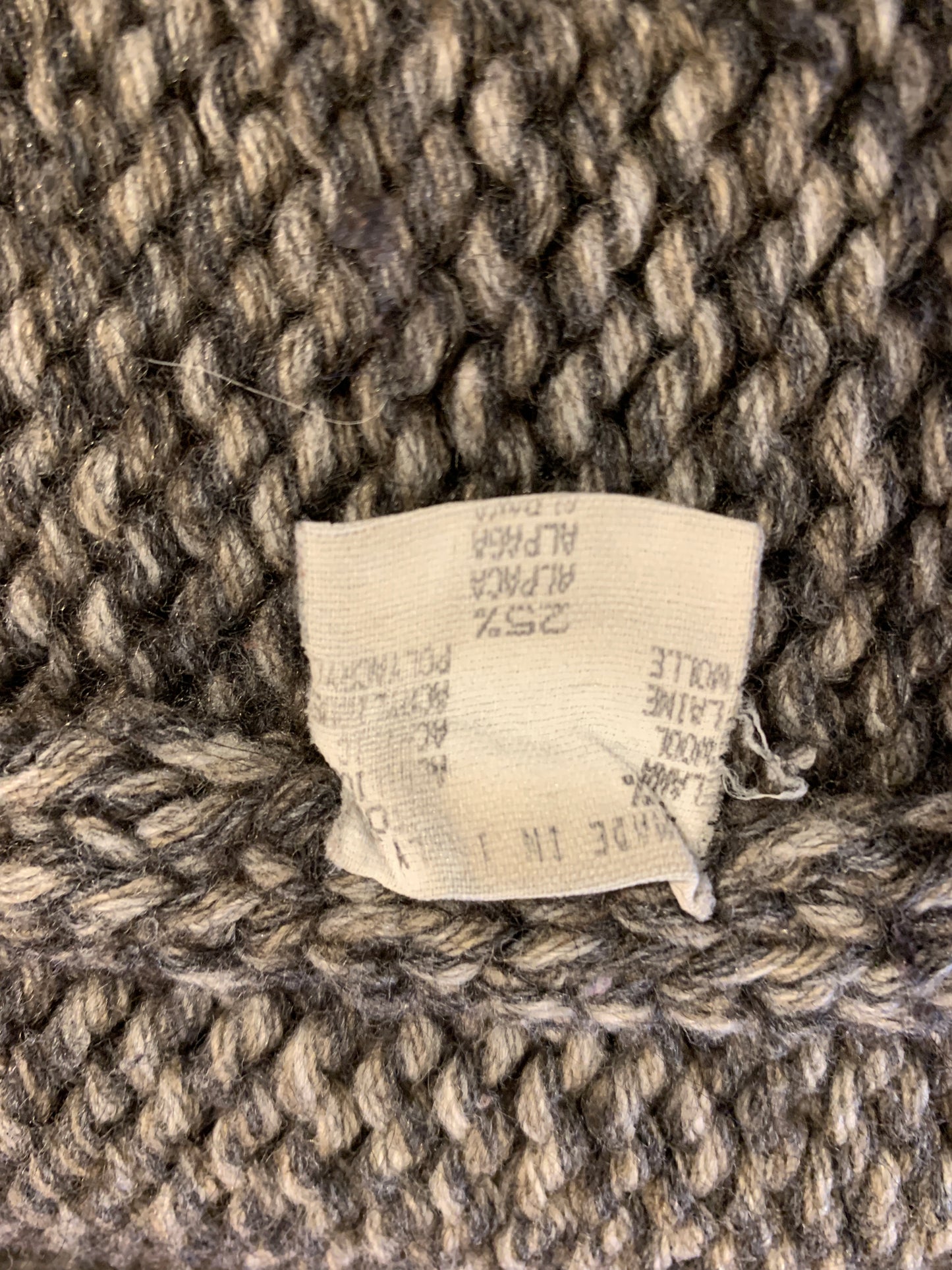 Rare Vintage Martin Margiela 90s Miss Deanna V-neck Heavy Knit Sweater. Antwerp 6