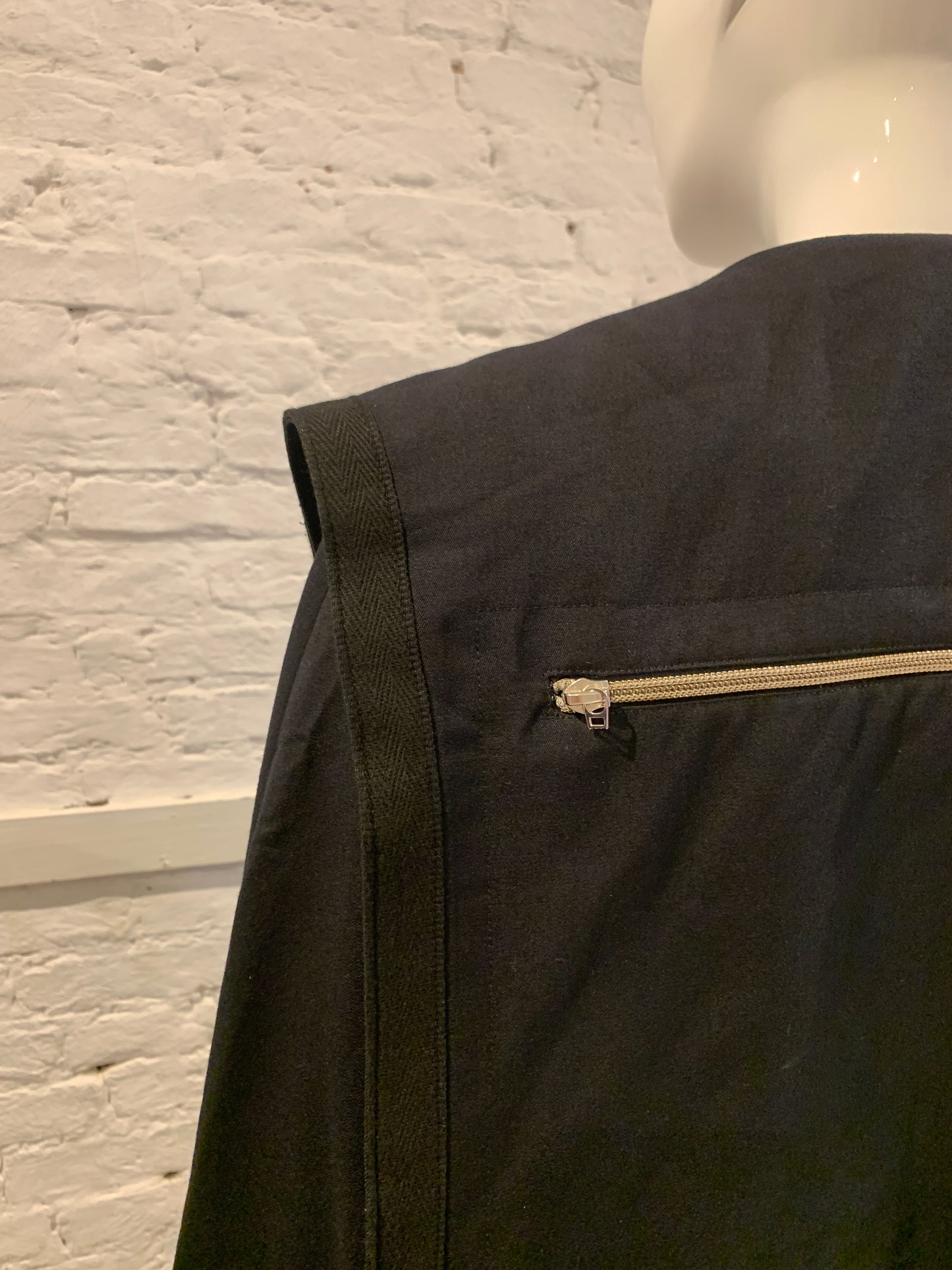 Vintage Marithe Francois Girbaud 1990s  Double Beasted Maxi Coat with Sailor Collar