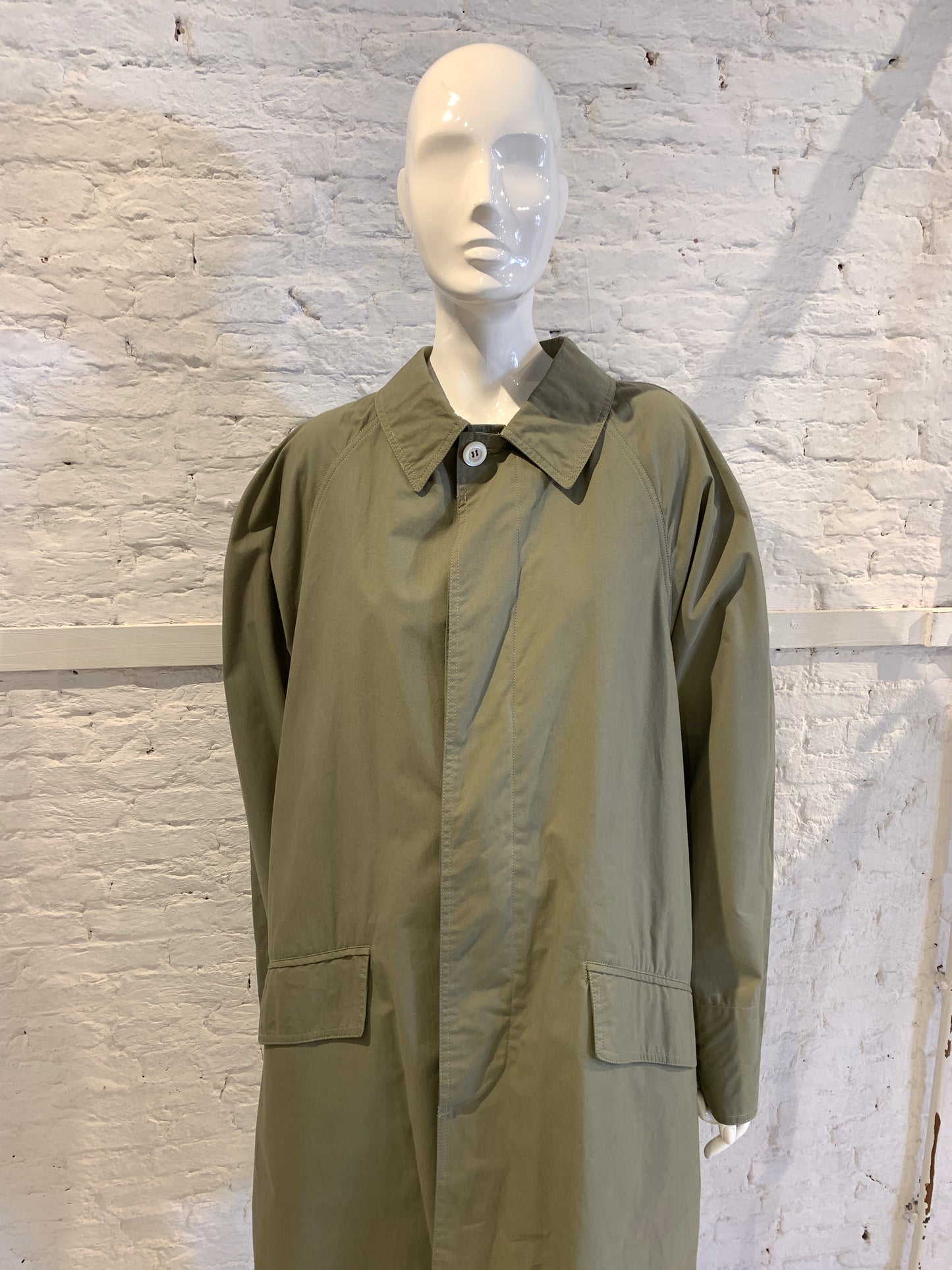 Vintage 1980s/90s Giorgio Armani Italy Cotton Military Mac