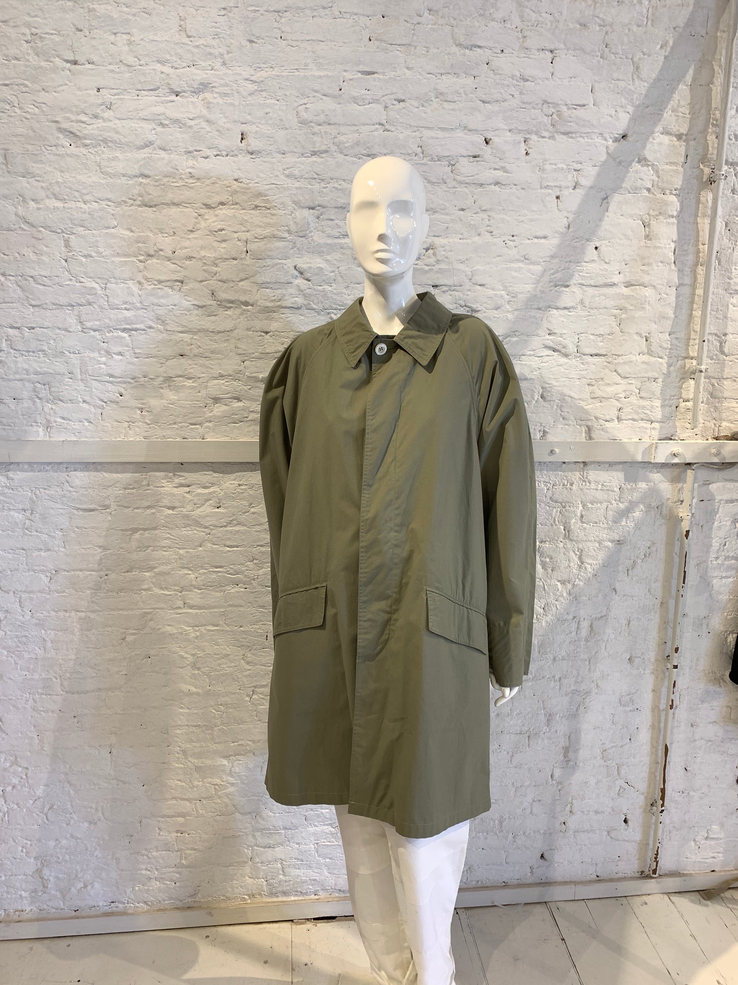 Vintage 1980s/90s Giorgio Armani Italy Cotton Military Mac