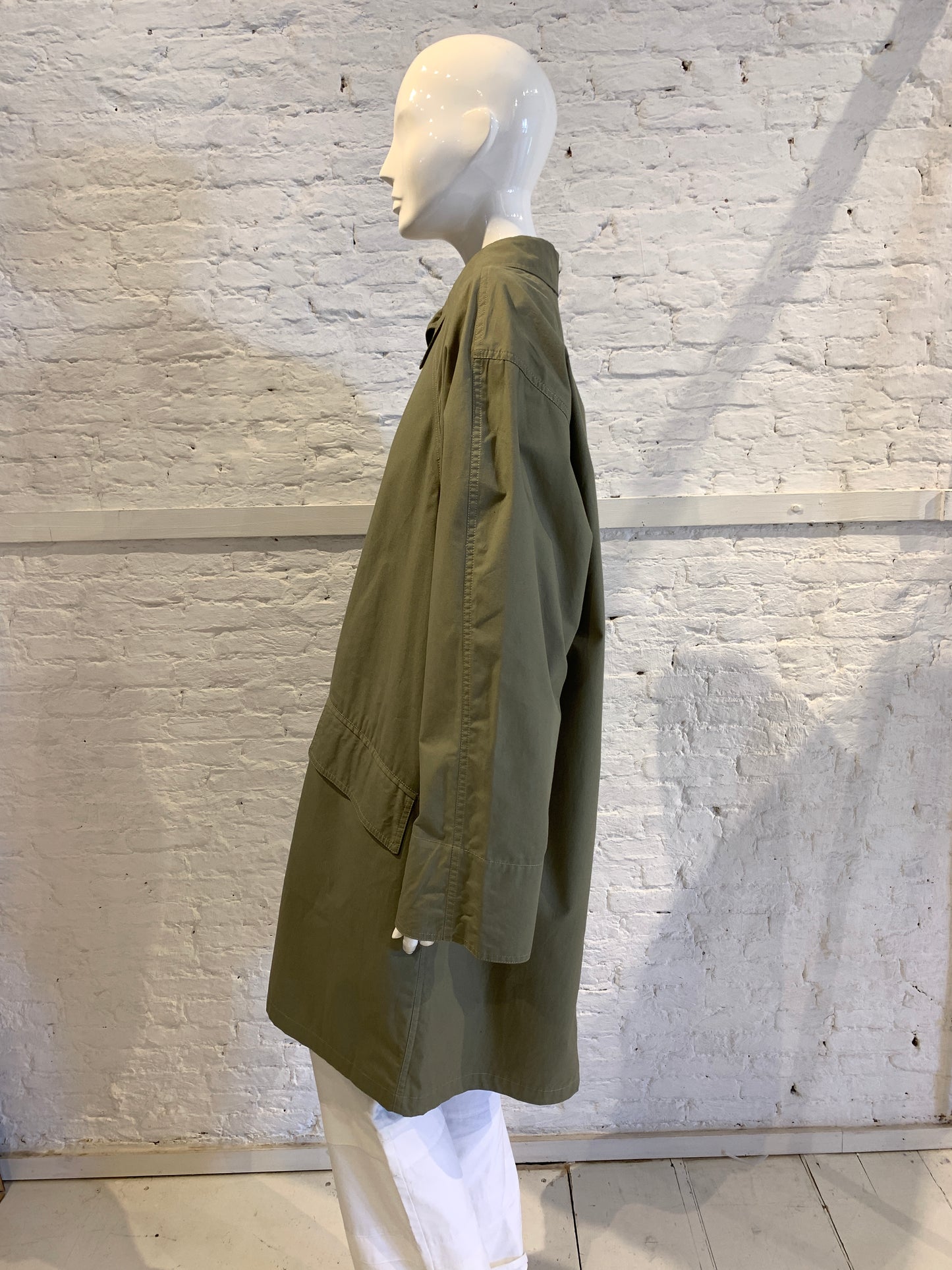 Vintage 1980s/90s Giorgio Armani Italy Cotton Military Mac