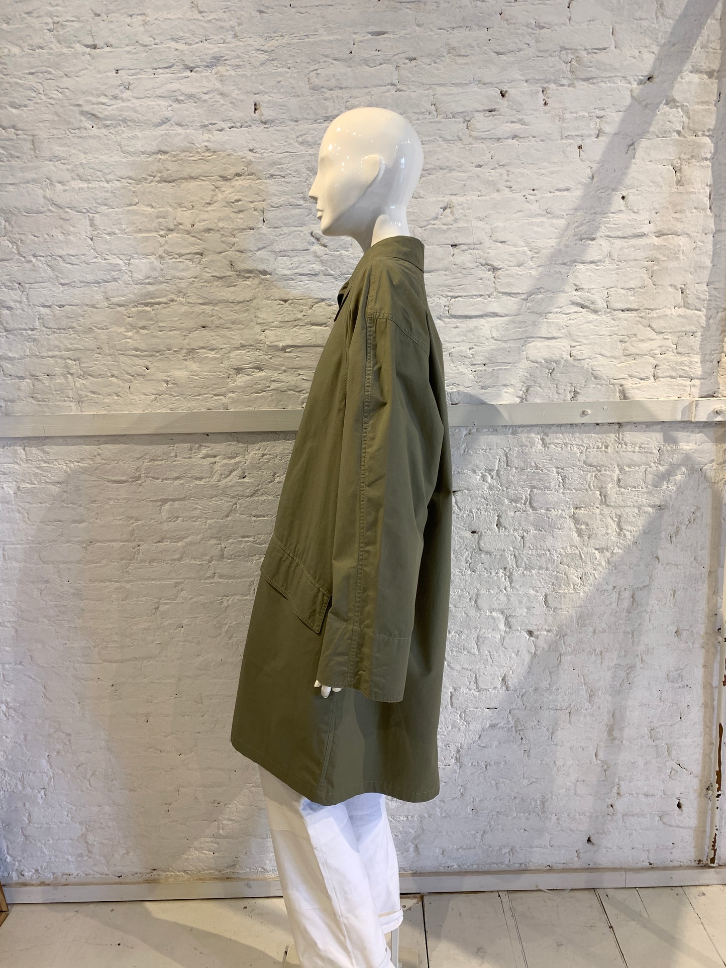Vintage 1980s/90s Giorgio Armani Italy Cotton Military Mac