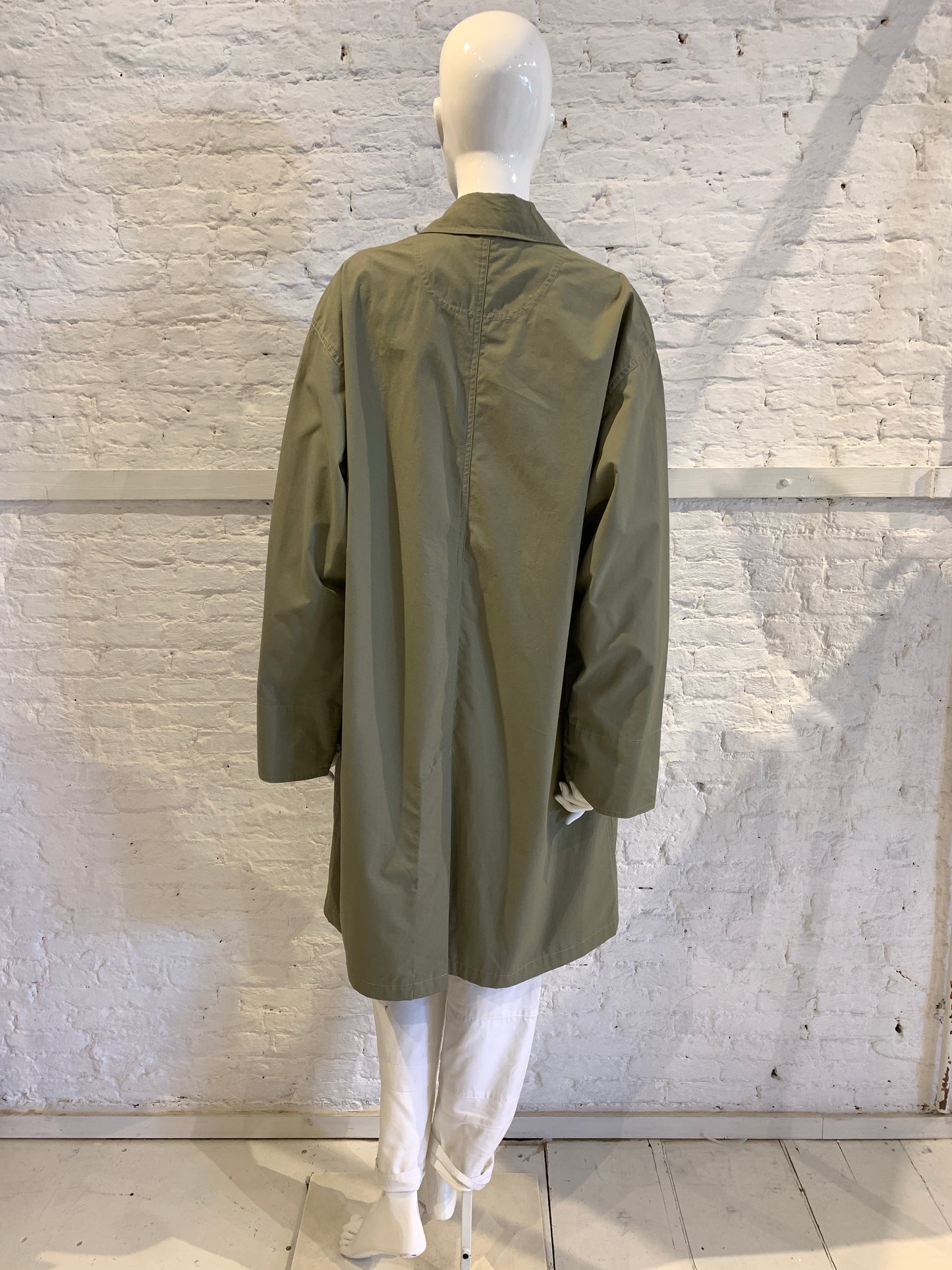 Vintage 1980s/90s Giorgio Armani Italy Cotton Military Mac