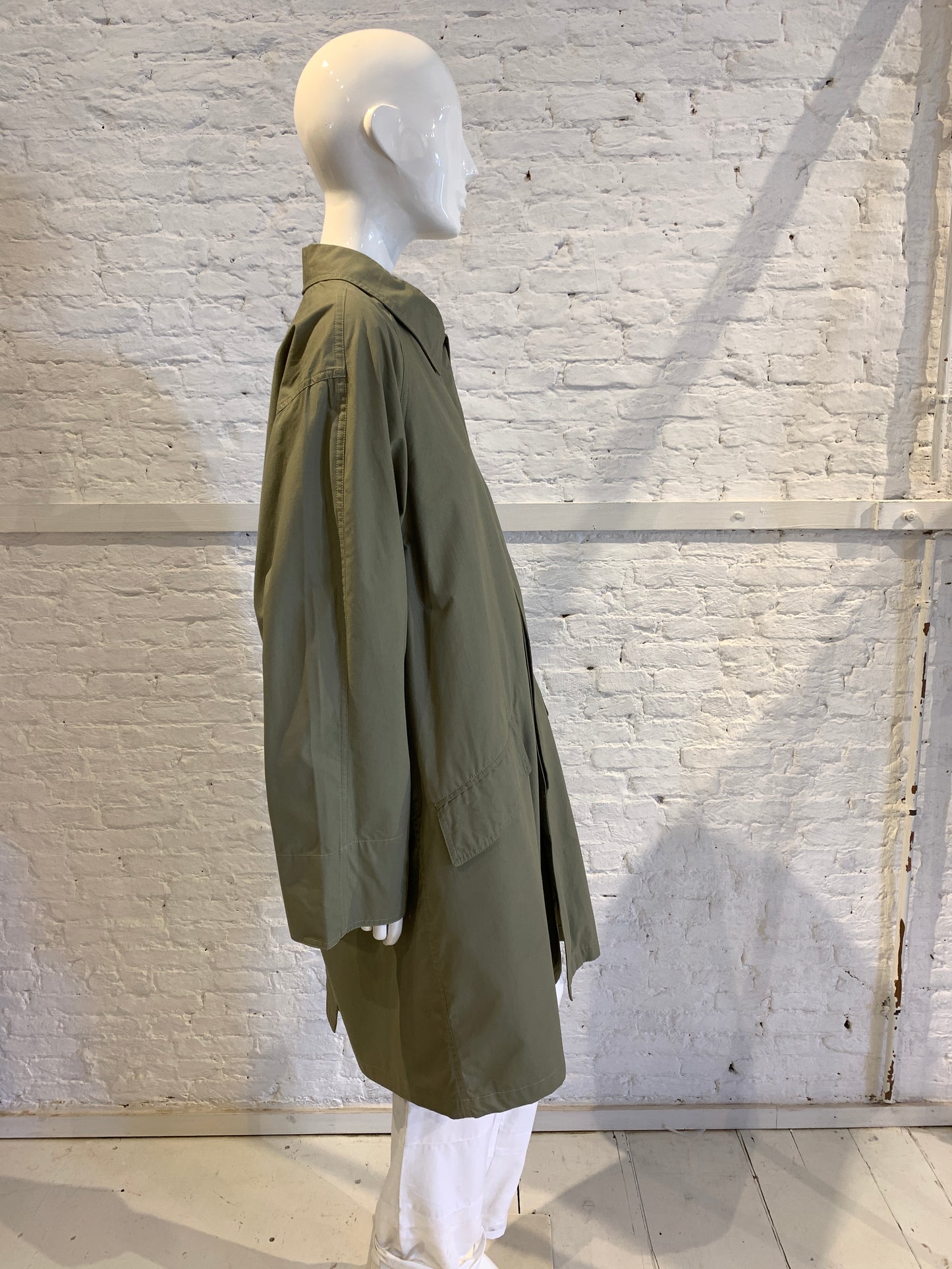 Vintage 1980s/90s Giorgio Armani Italy Cotton Military Mac