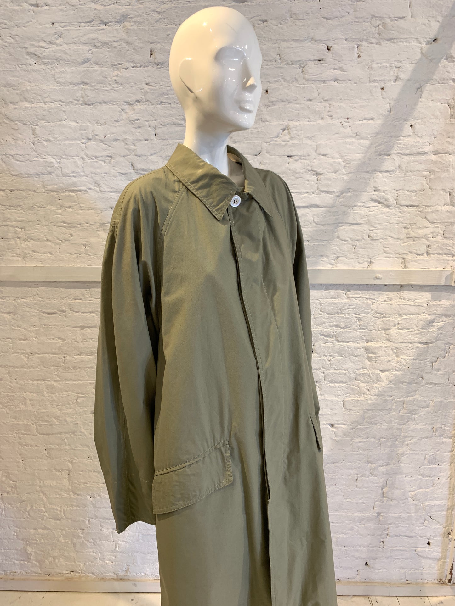 Vintage 1980s/90s Giorgio Armani Italy Cotton Military Mac
