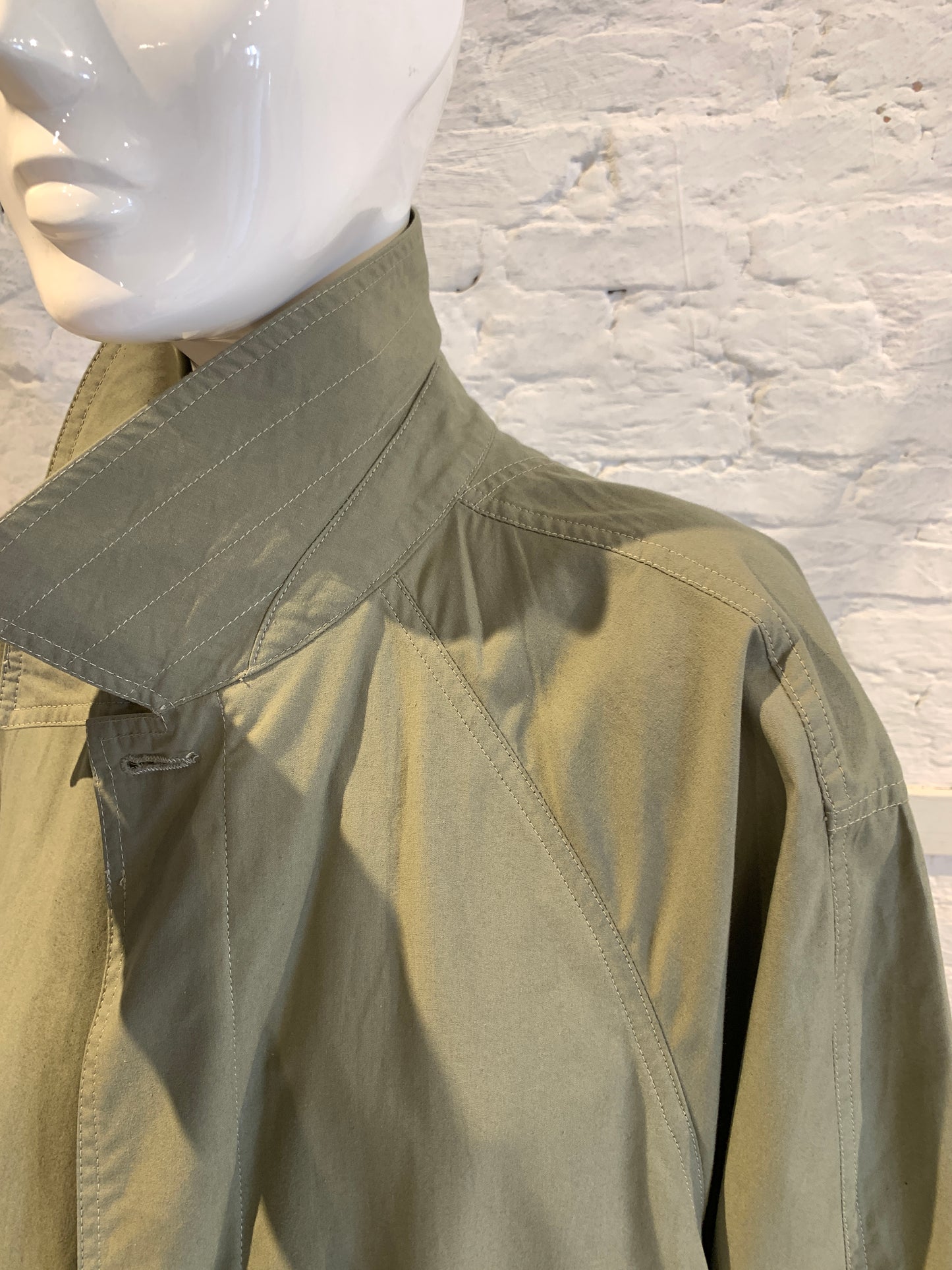 Vintage 1980s/90s Giorgio Armani Italy Cotton Military Mac