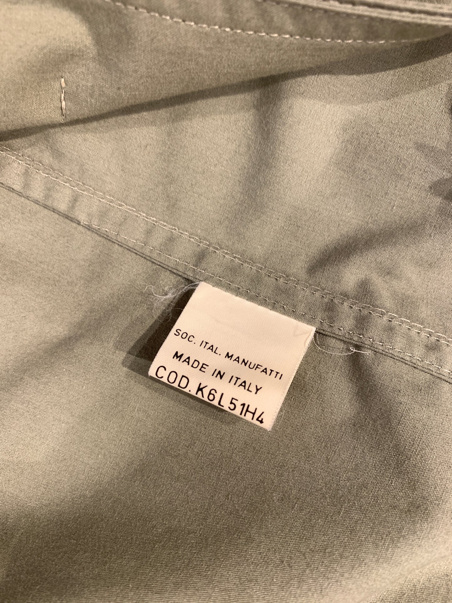Vintage 1980s/90s Giorgio Armani Italy Cotton Military Mac