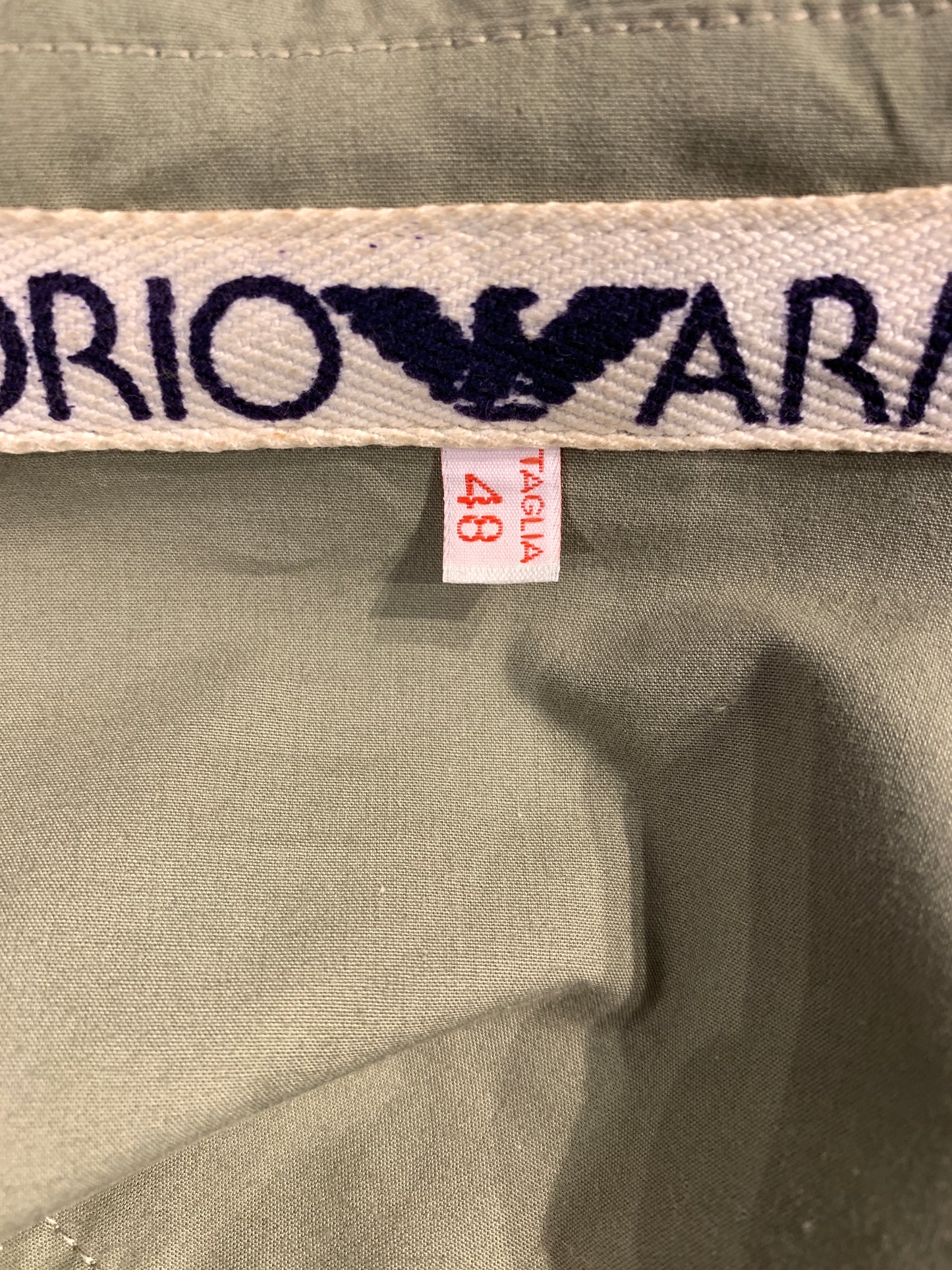 Vintage 1980s/90s Giorgio Armani Italy Cotton Military Mac