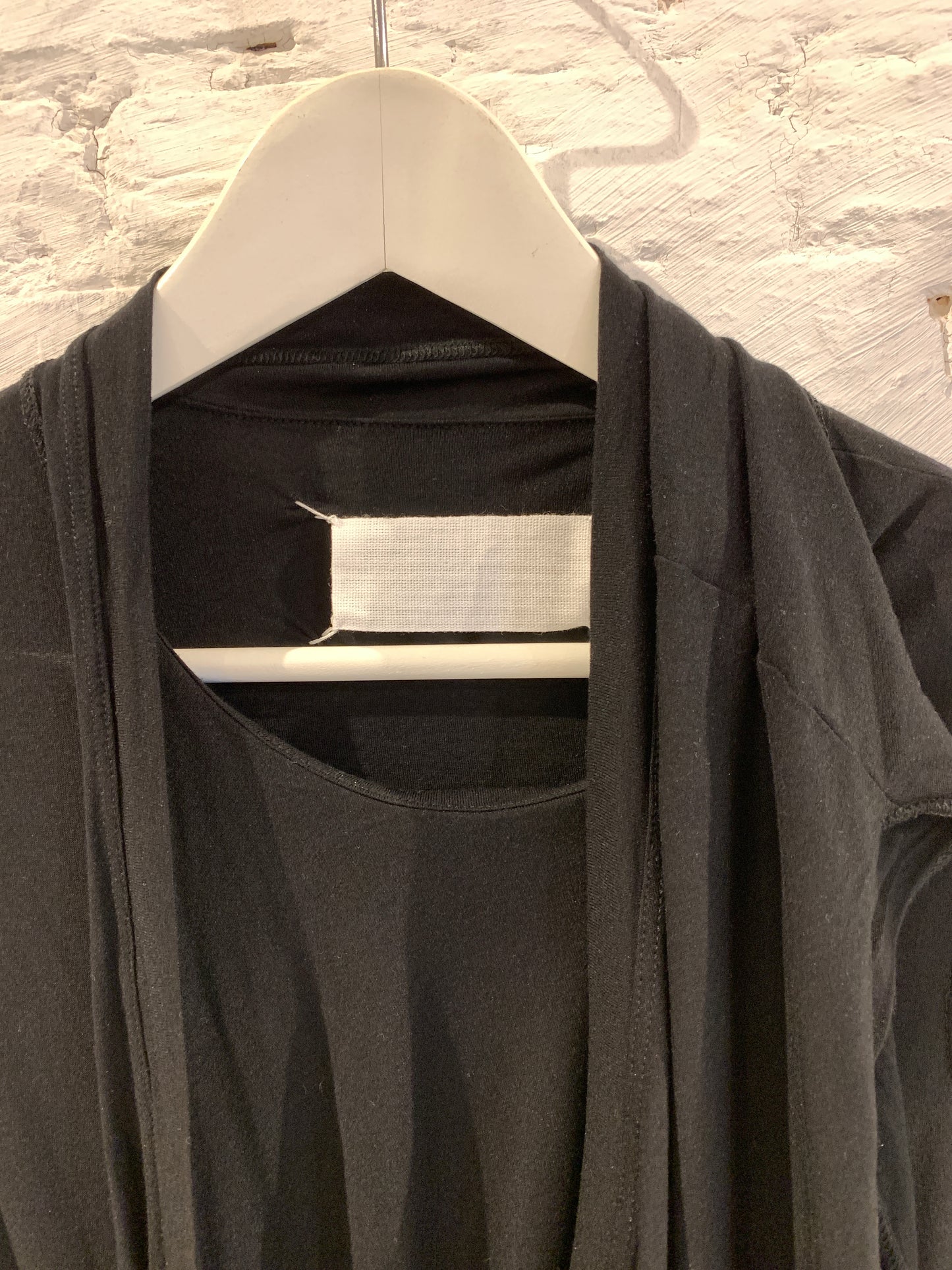 Vintage 90s/ 2000's Martin Margiela -Miss Deanna Black Draped top