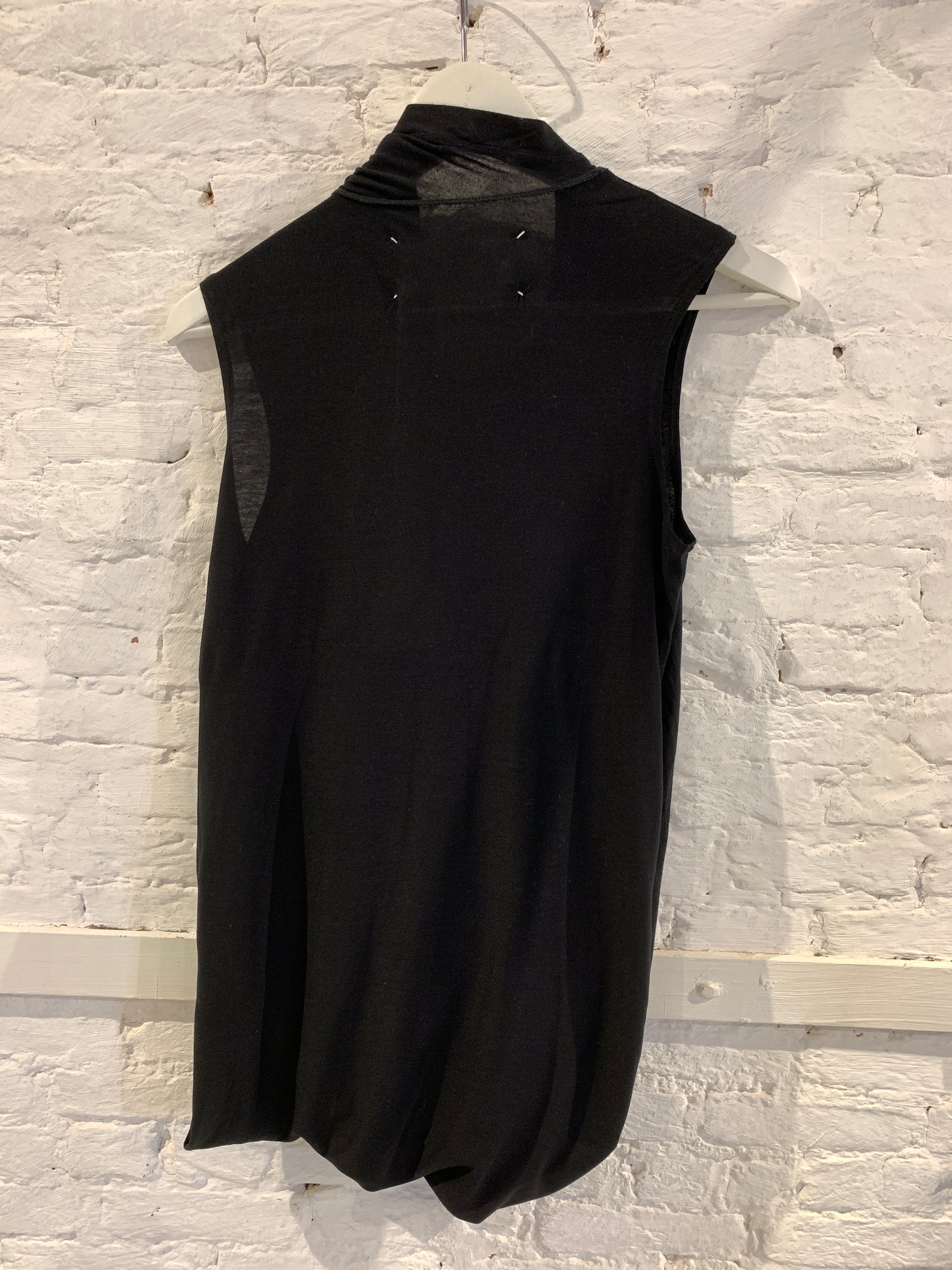 Vintage 90s/ 2000's Martin Margiela -Miss Deanna Black Draped top