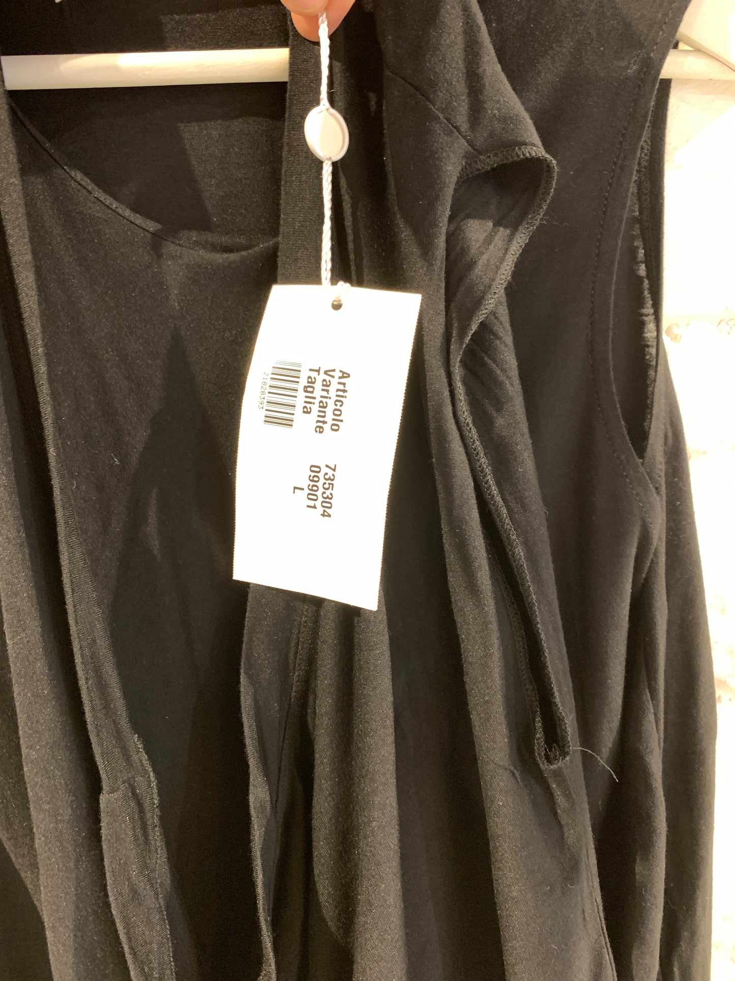 Vintage 90s/ 2000's Martin Margiela -Miss Deanna Black Draped top