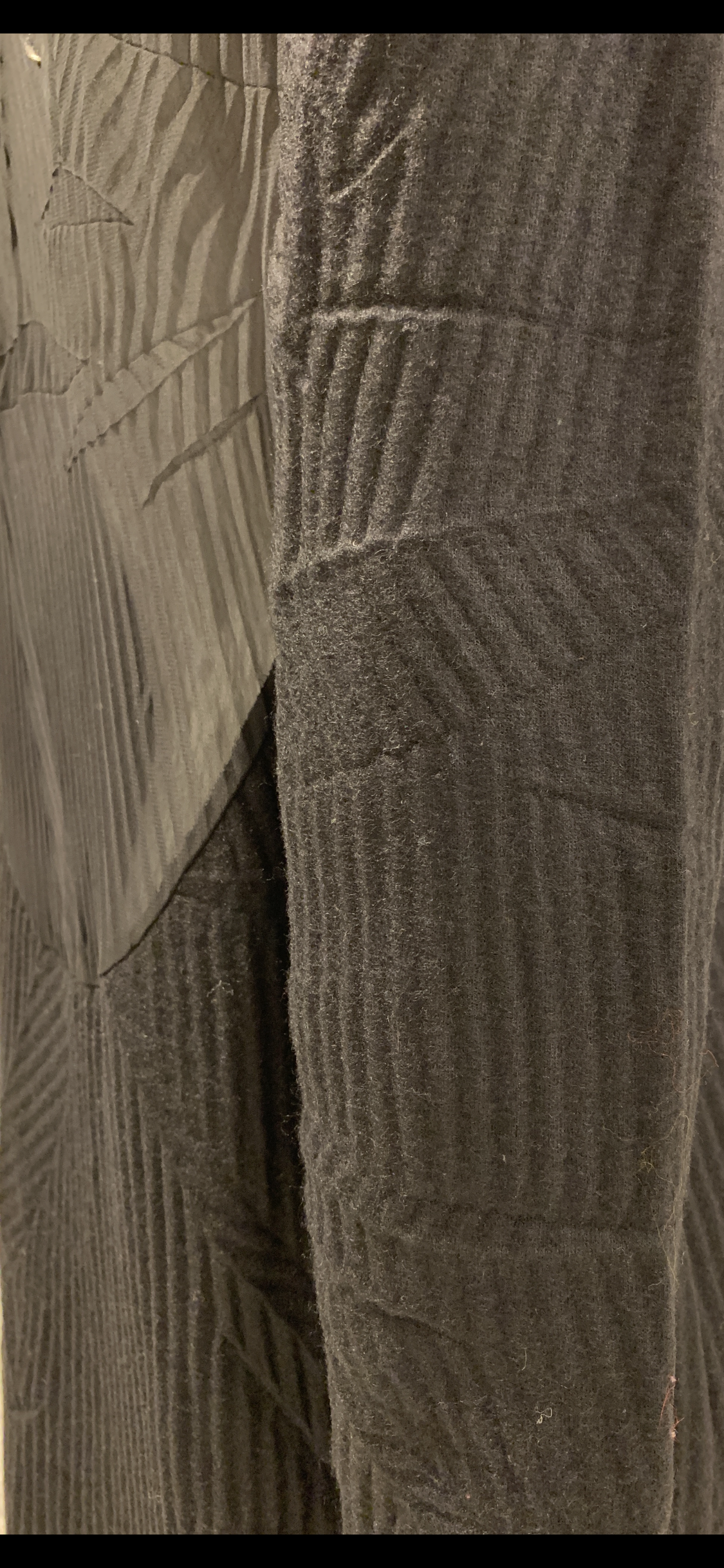 Vintage Maison Martin Margiela Black Wool Dress, Permanent Crease And Semi  Sheer Back