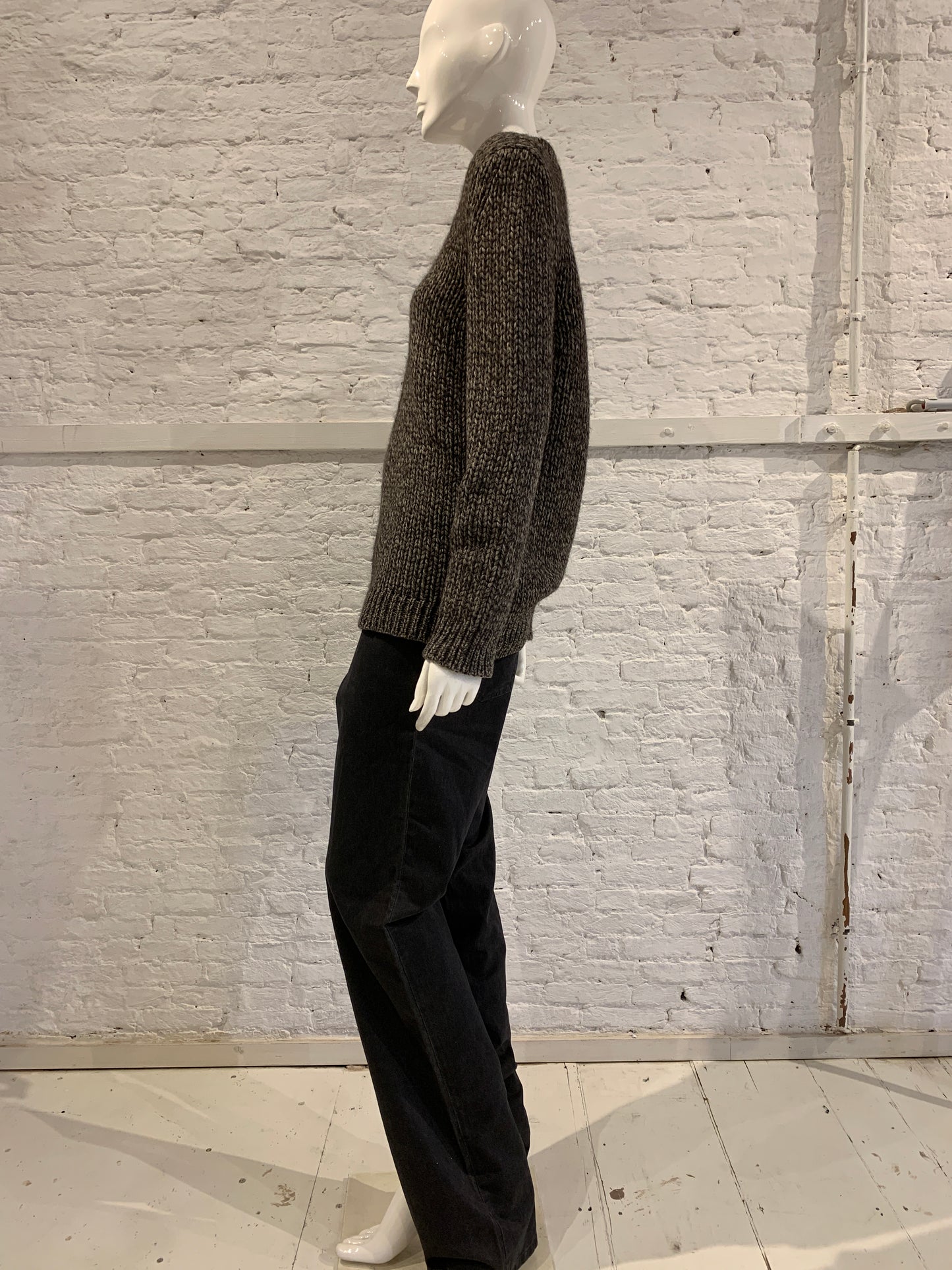 Rare Vintage Martin Margiela 90s Miss Deanna V-neck Heavy Knit Sweater. Antwerp 6