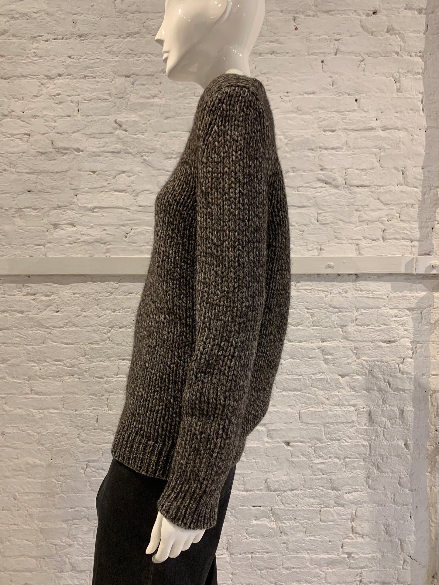 Rare Vintage Martin Margiela 90s Miss Deanna V-neck Heavy Knit Sweater. Antwerp 6