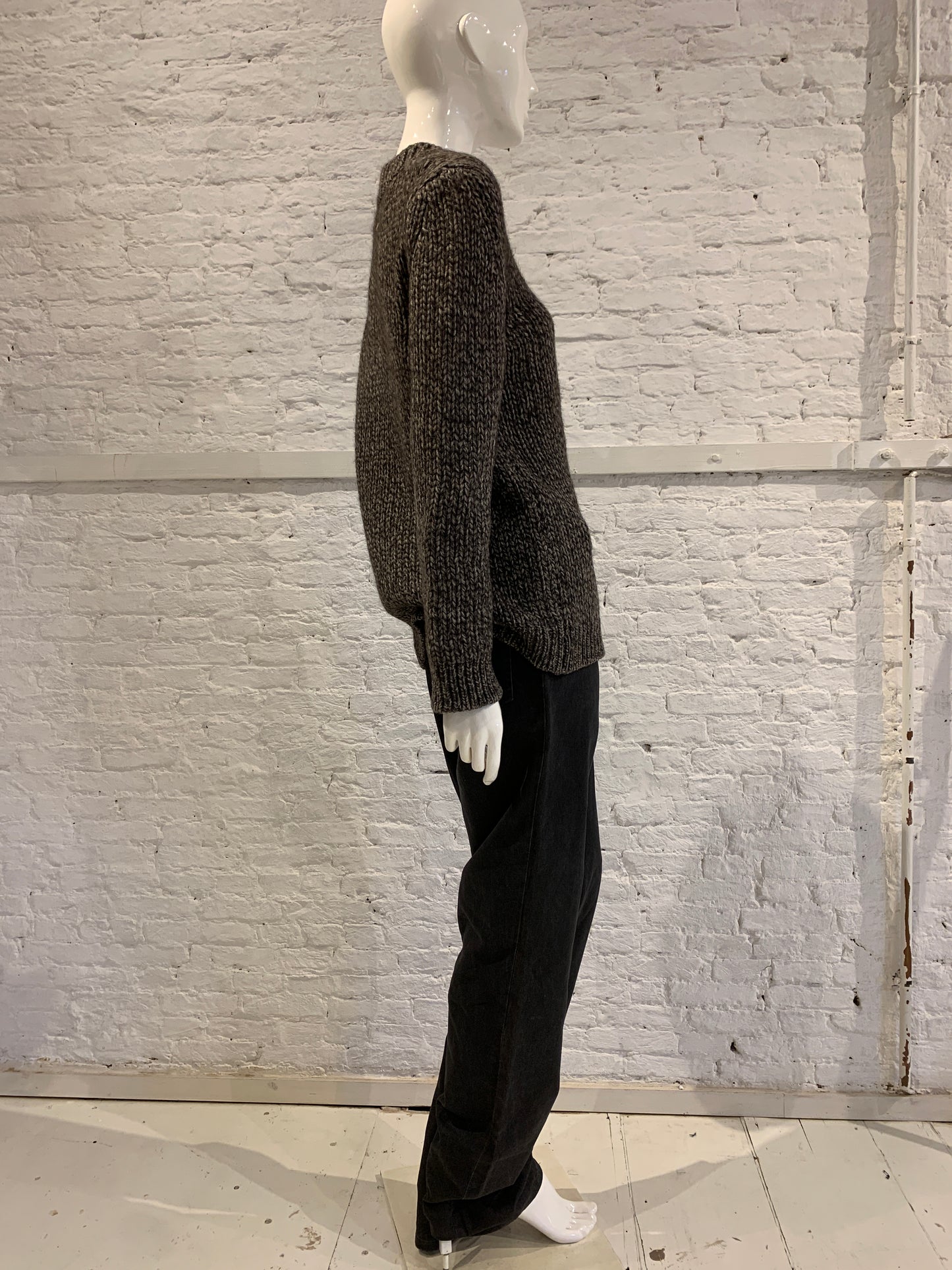 Rare Vintage Martin Margiela 90s Miss Deanna V-neck Heavy Knit Sweater. Antwerp 6