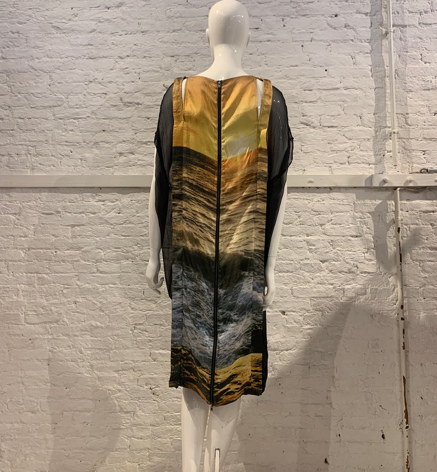 Veronique Branquinho, Spring Summer 2009 Silk Sunset Photo Print Silk Dress