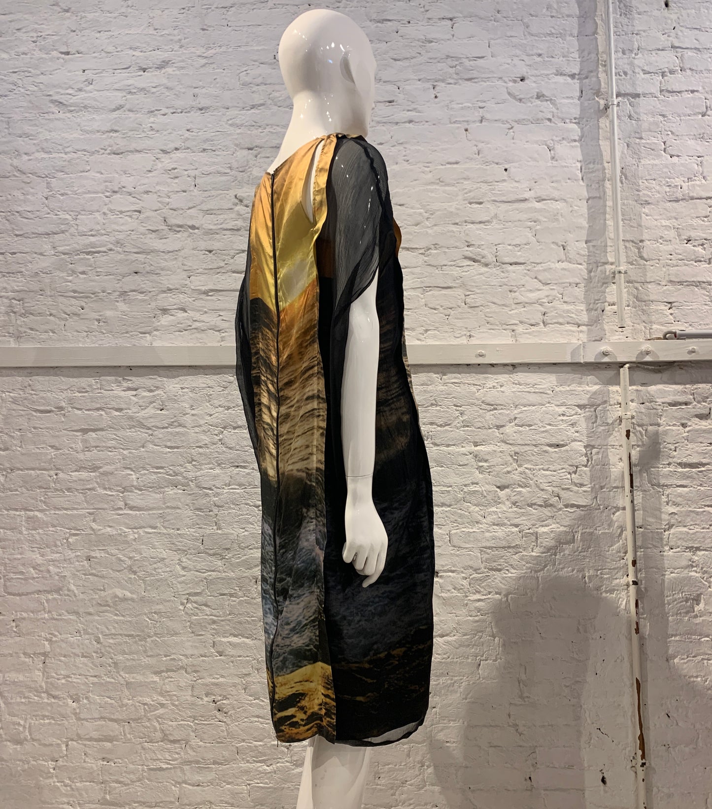 Veronique Branquinho, Spring Summer 2009 Silk Sunset Photo Print Silk Dress