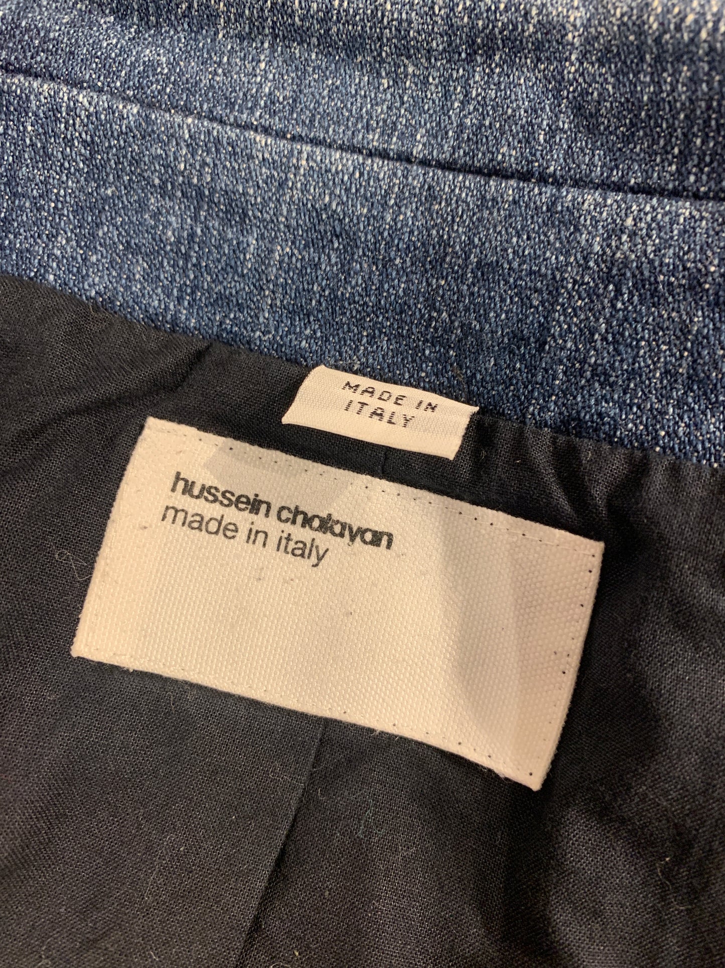 Hussein Chalayan Fall 2004 RTW Cropped jeans Jacket. Rare, documented