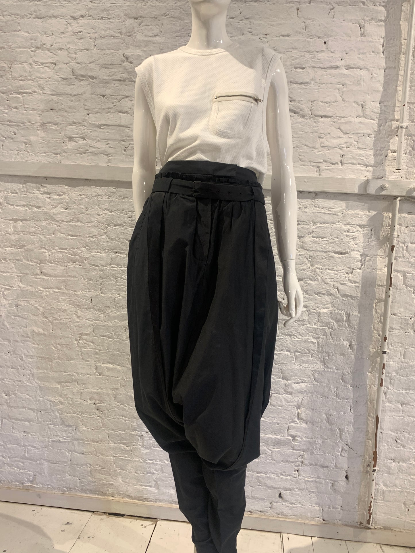 Vintage Veronique Branquinho Cotton Parachute Harem Style Trousers Rare