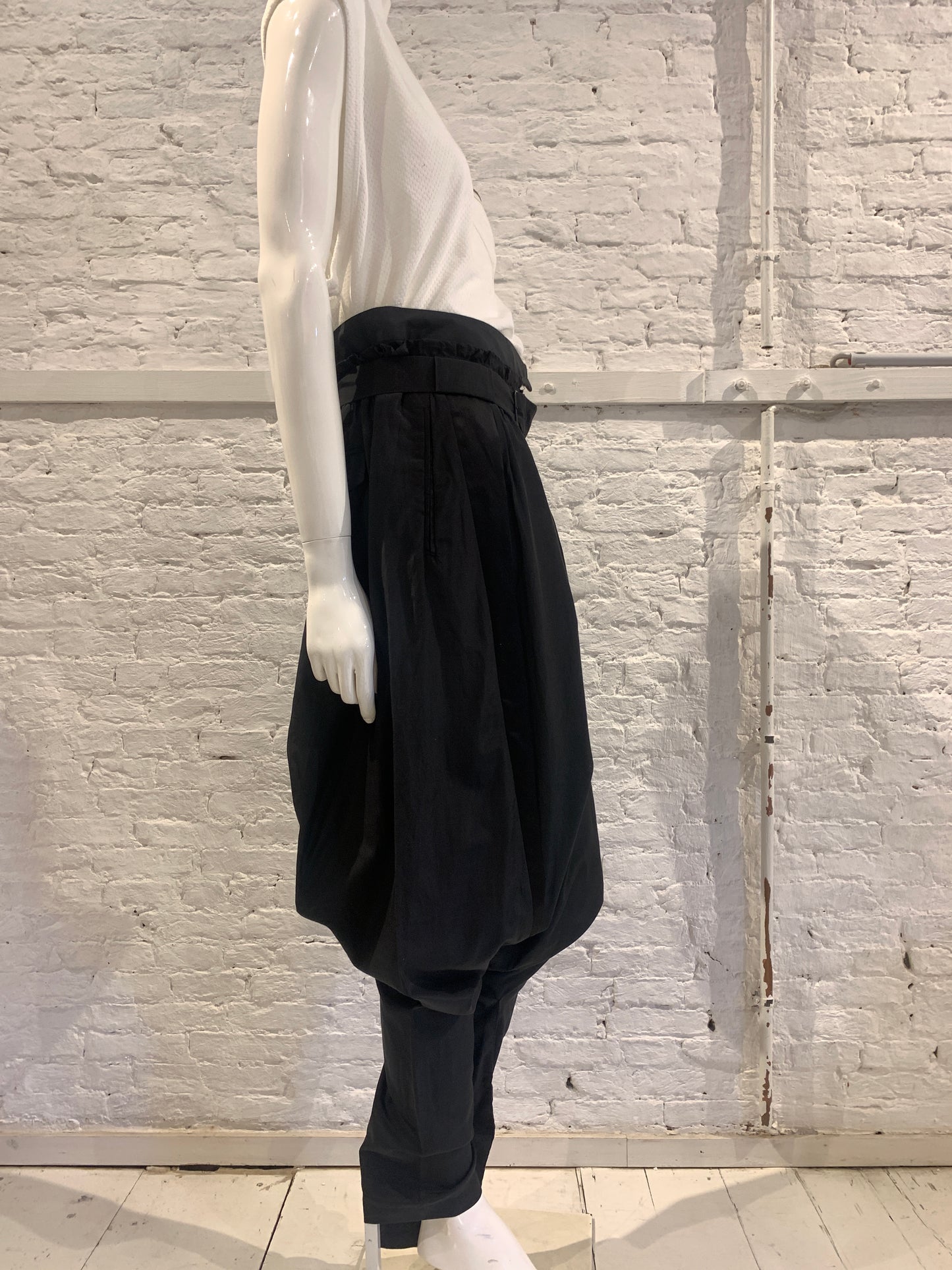 Vintage Veronique Branquinho Cotton Parachute Harem Style Trousers Rare
