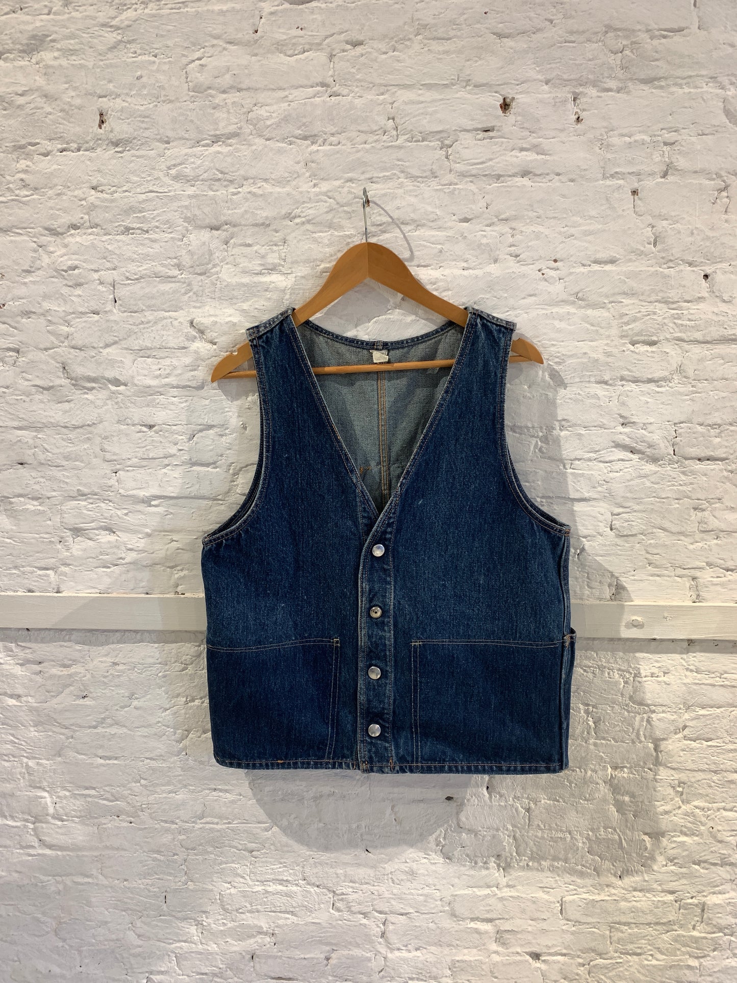 Vintage 1980s Denim Gilet Goldie Designed by Katharine Hamnett. RARE