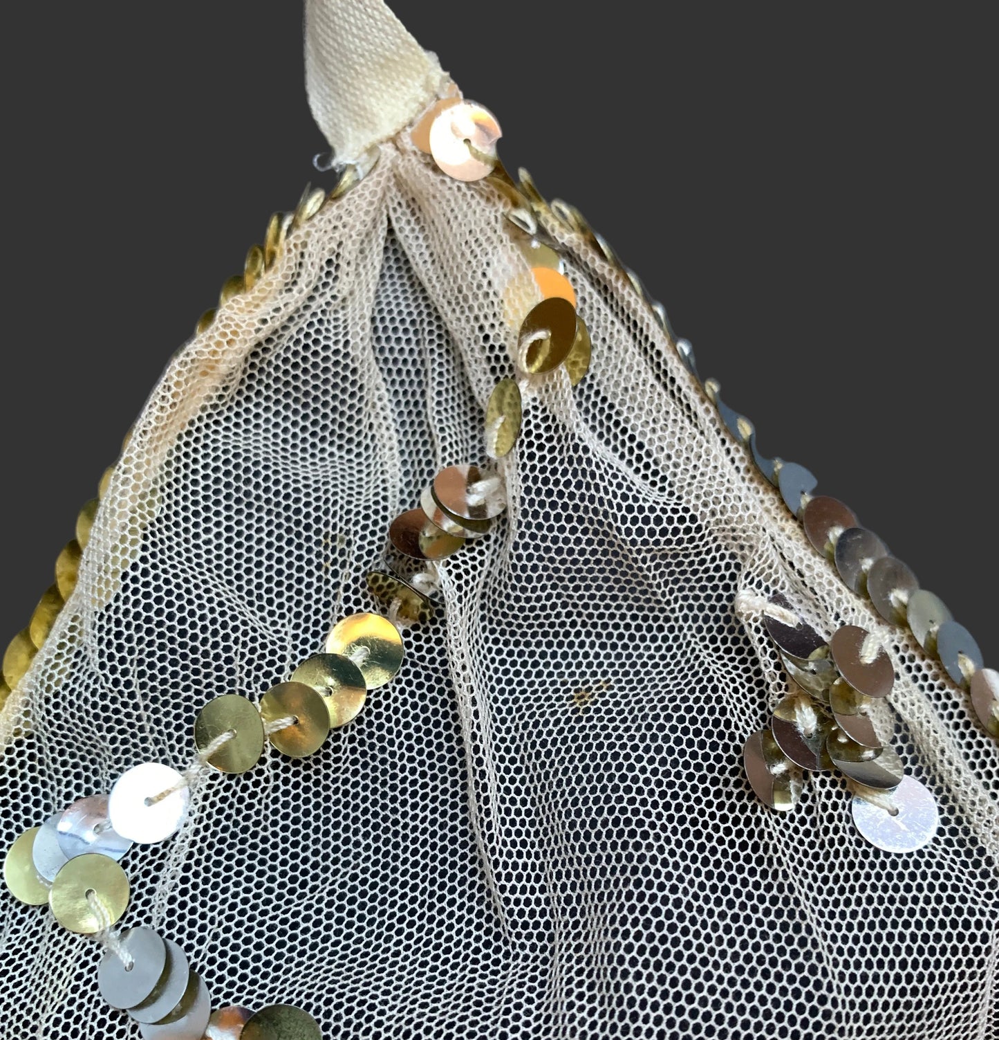 Maison Martin Margiela Vintage Spring Summer 2001 Tulle  Sequins Jabot