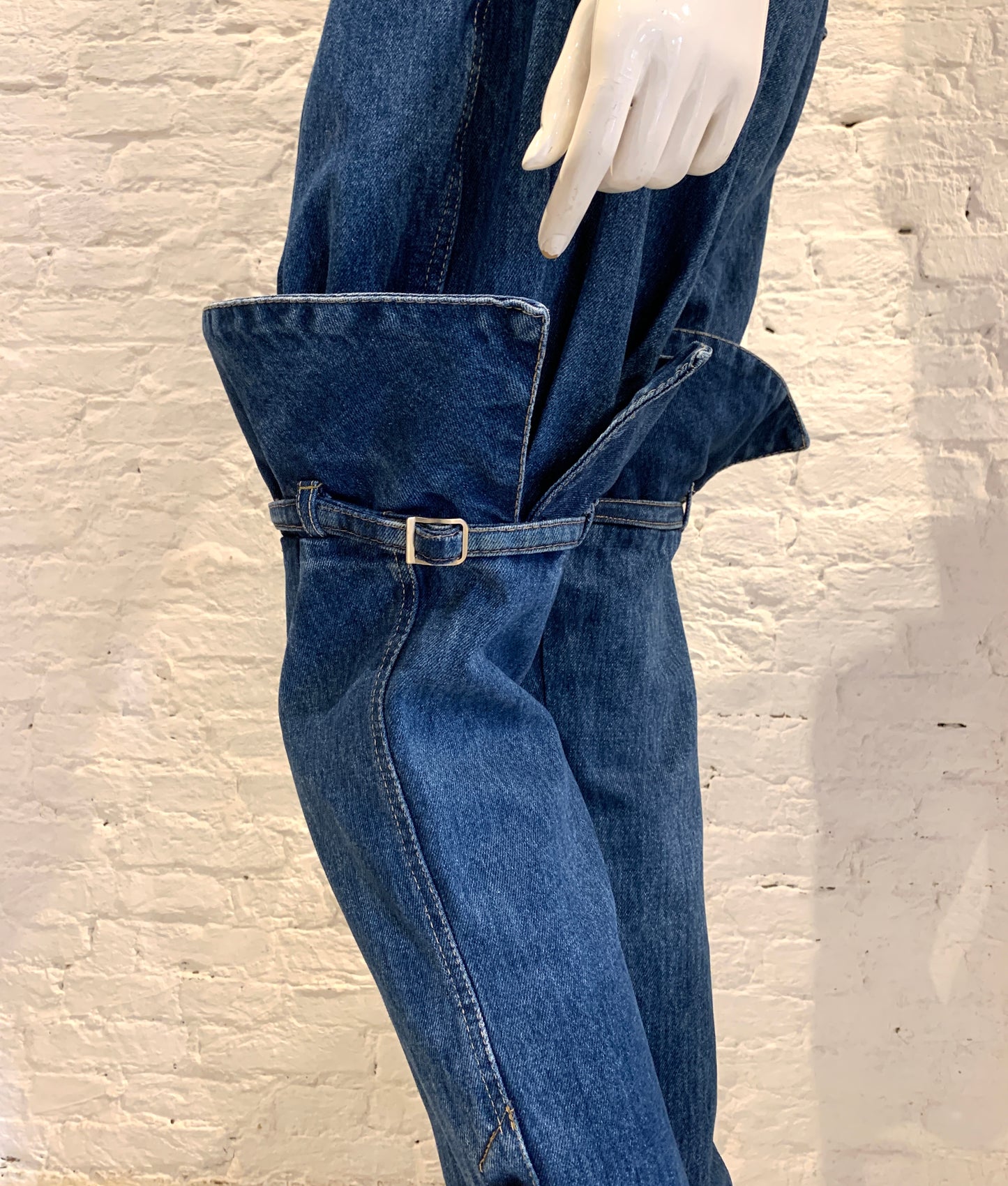 Rare Vintage 1980s Katharine Hamnett X Goldie Utility Cotton Jeans Equestrian Boots