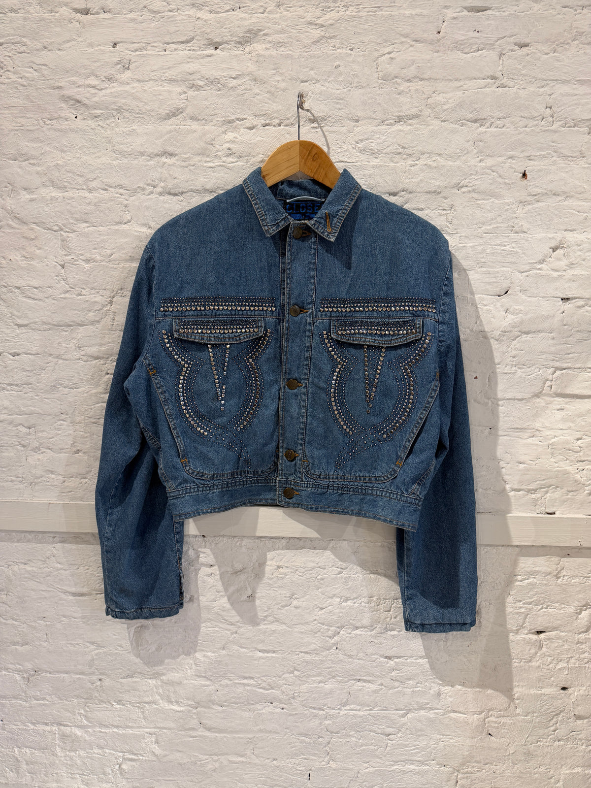 1980s CLOSED by Marithé + François Girbaud Studded Denim Jacket