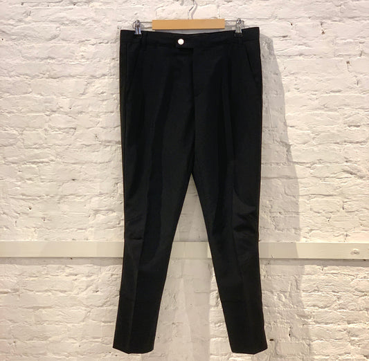 Rare Vintage Raf Simons Wool Tuexedo Darted Knee Trousers