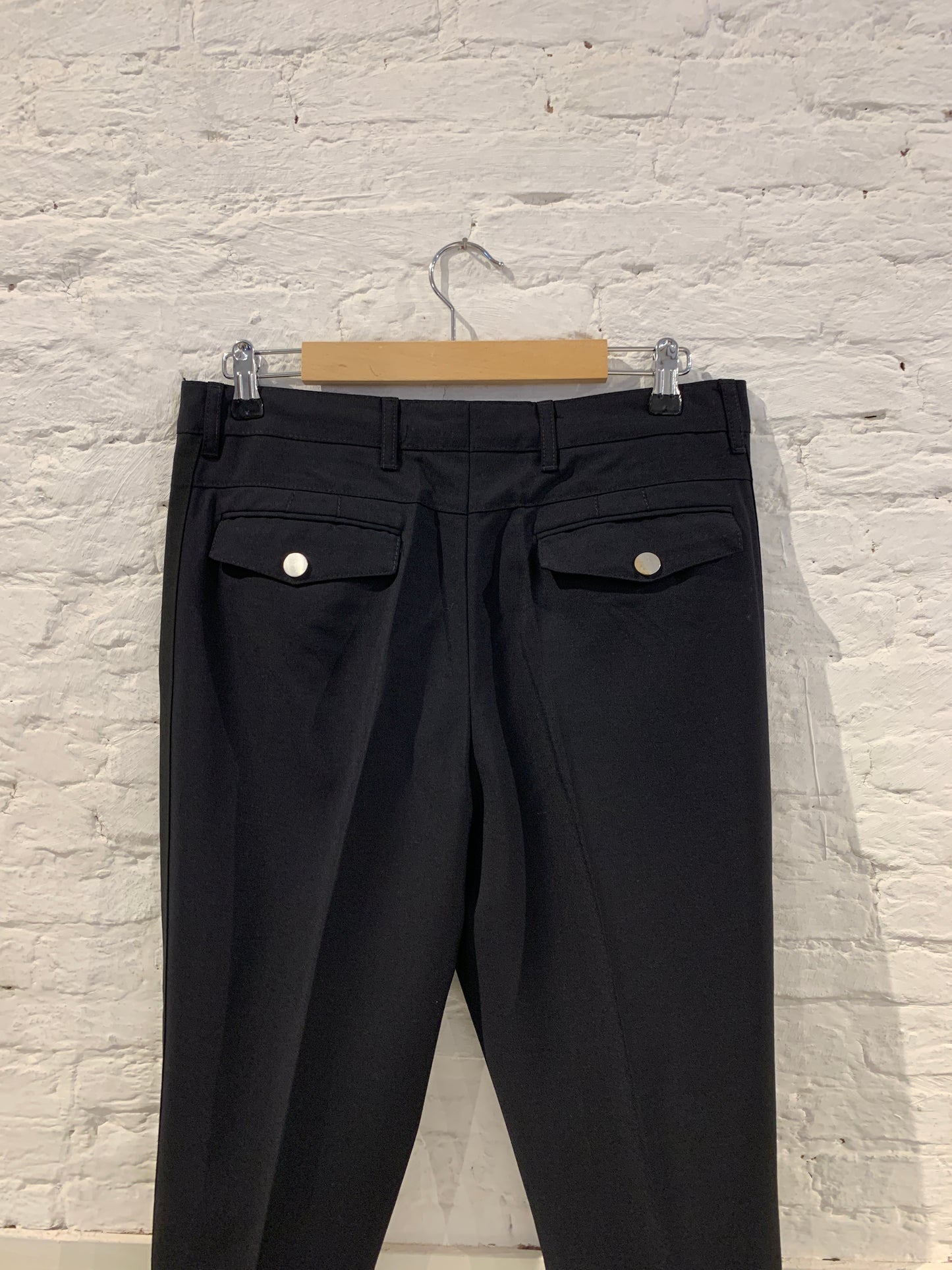 Rare Vintage Raf Simons Wool Tuexedo Darted Knee Trousers