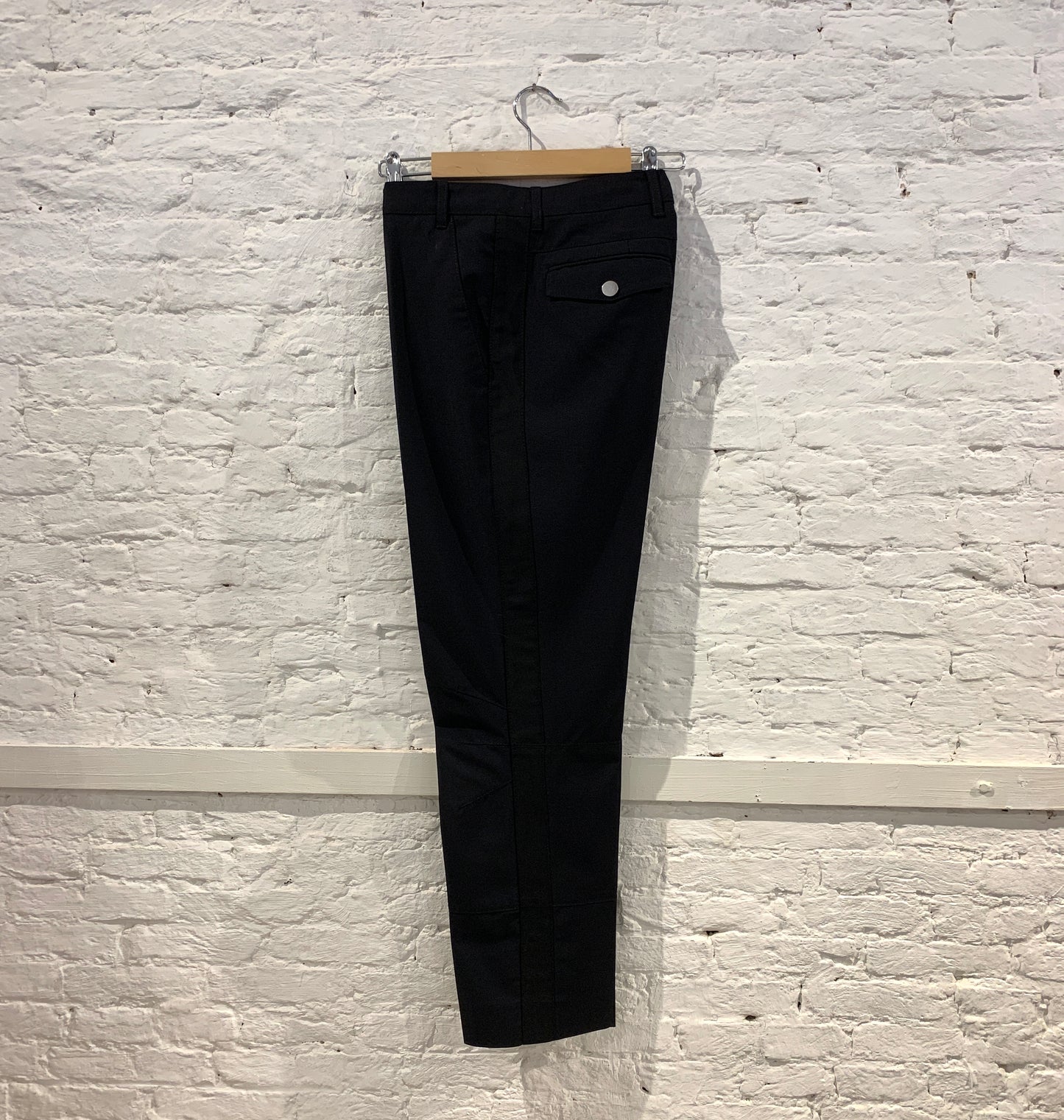 Rare Vintage Raf Simons Wool Tuexedo Darted Knee Trousers