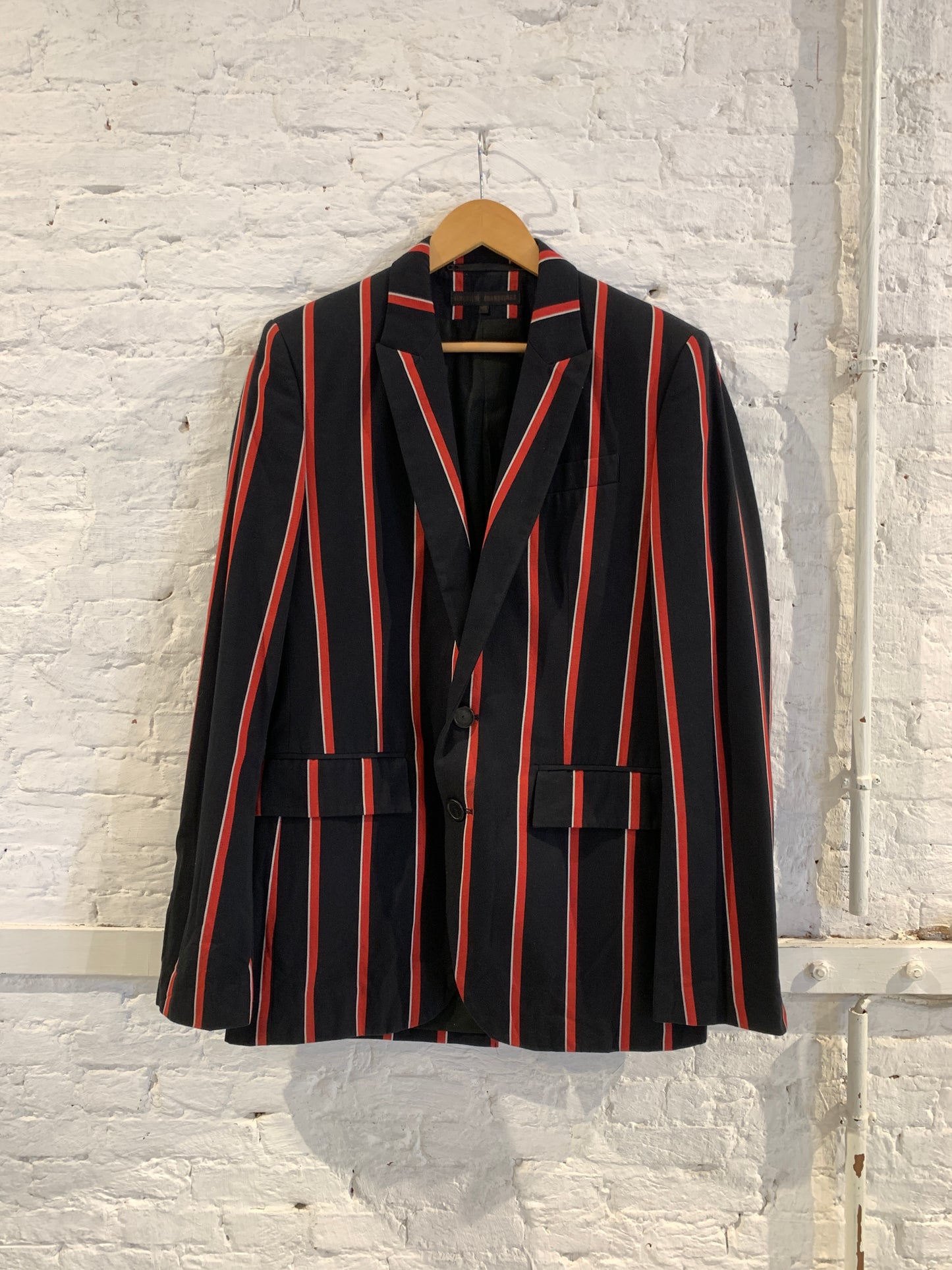 Vintage Veronique Branquinho SS 2006 Striped School Boy Blazer Jacket