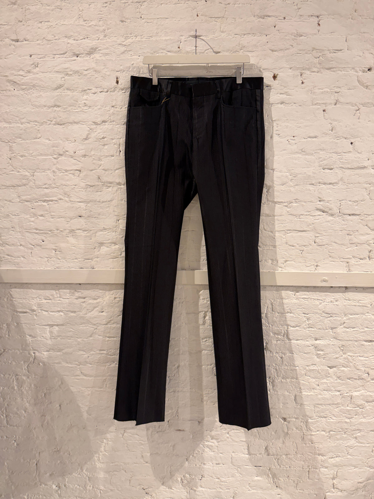 NWT Archival 2008 Gucci Cotton-Silk Tuxedo Trousers - Size IT 50